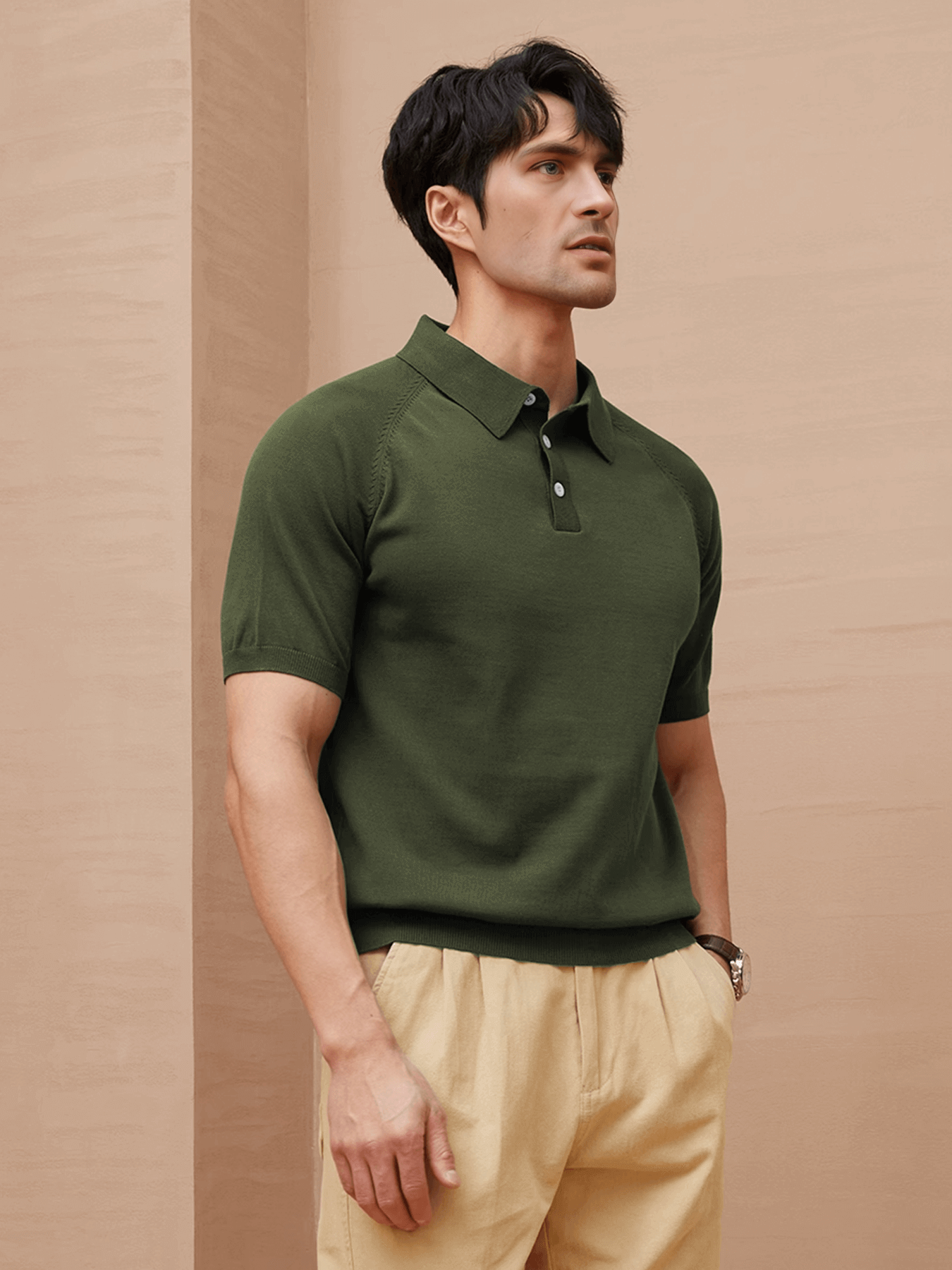 GentleKnit Short Sleeve Knitted Polo