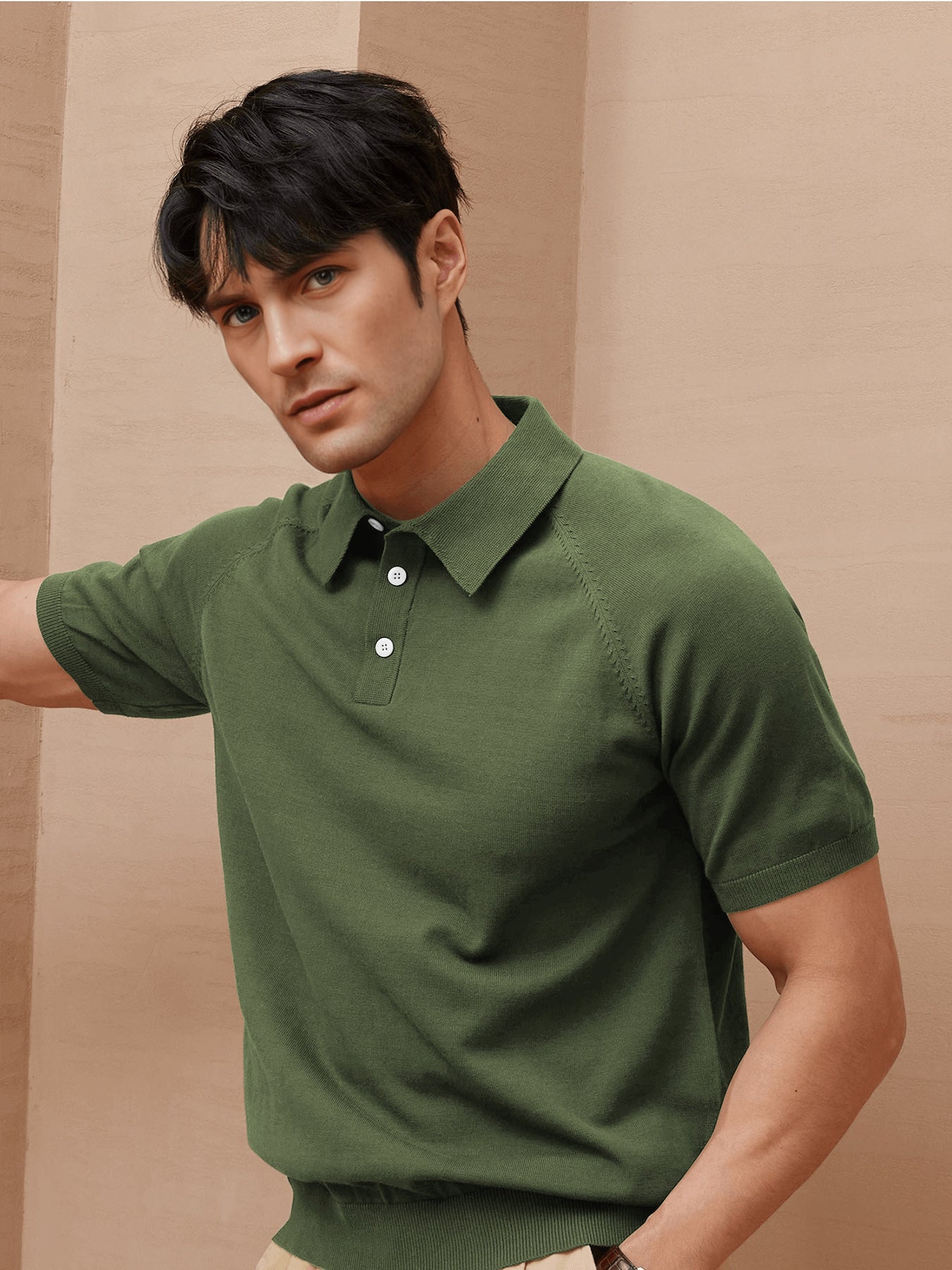 GentleKnit Short Sleeve Knitted Polo