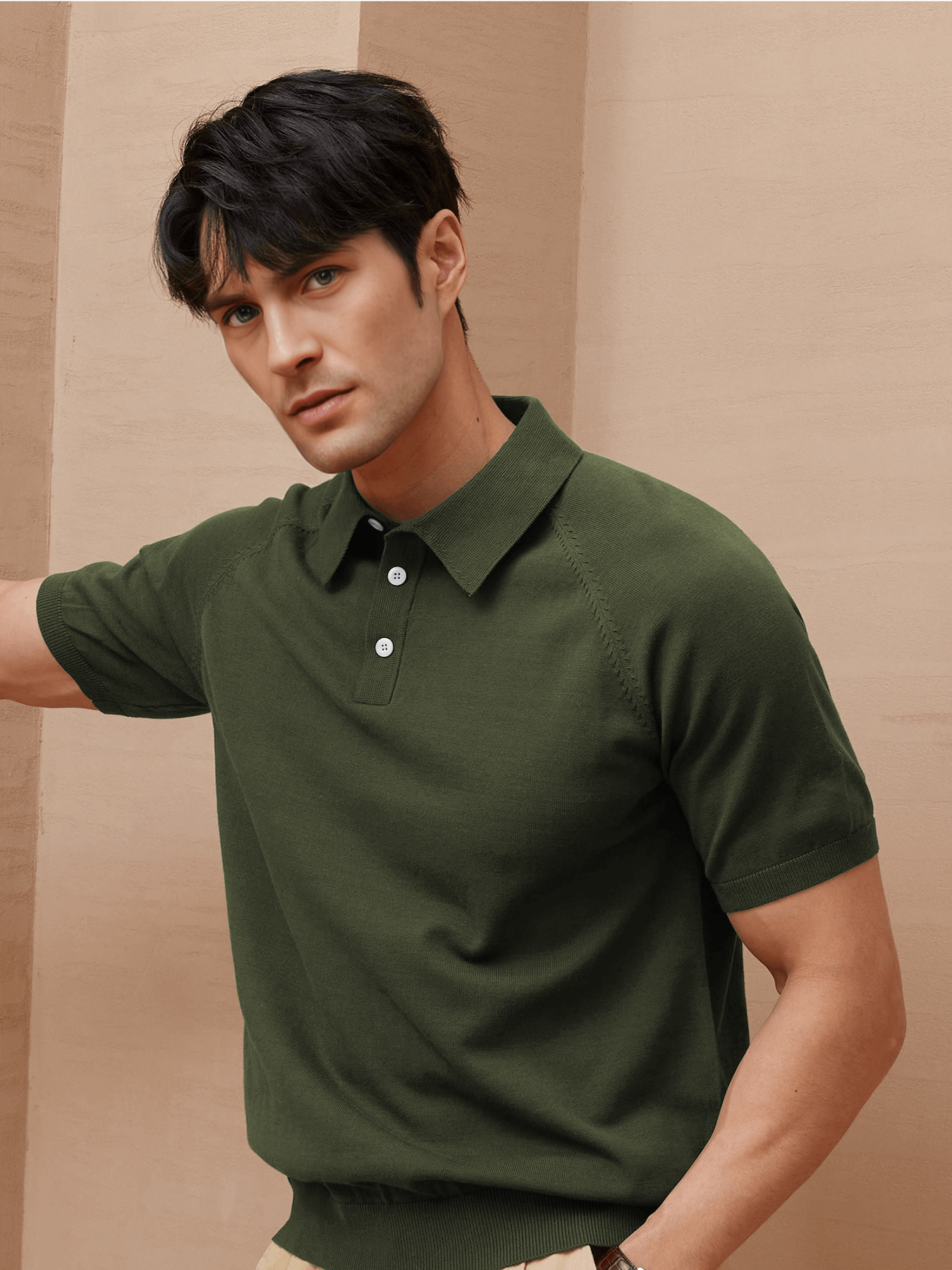 GentleKnit Short Sleeve Knitted Polo