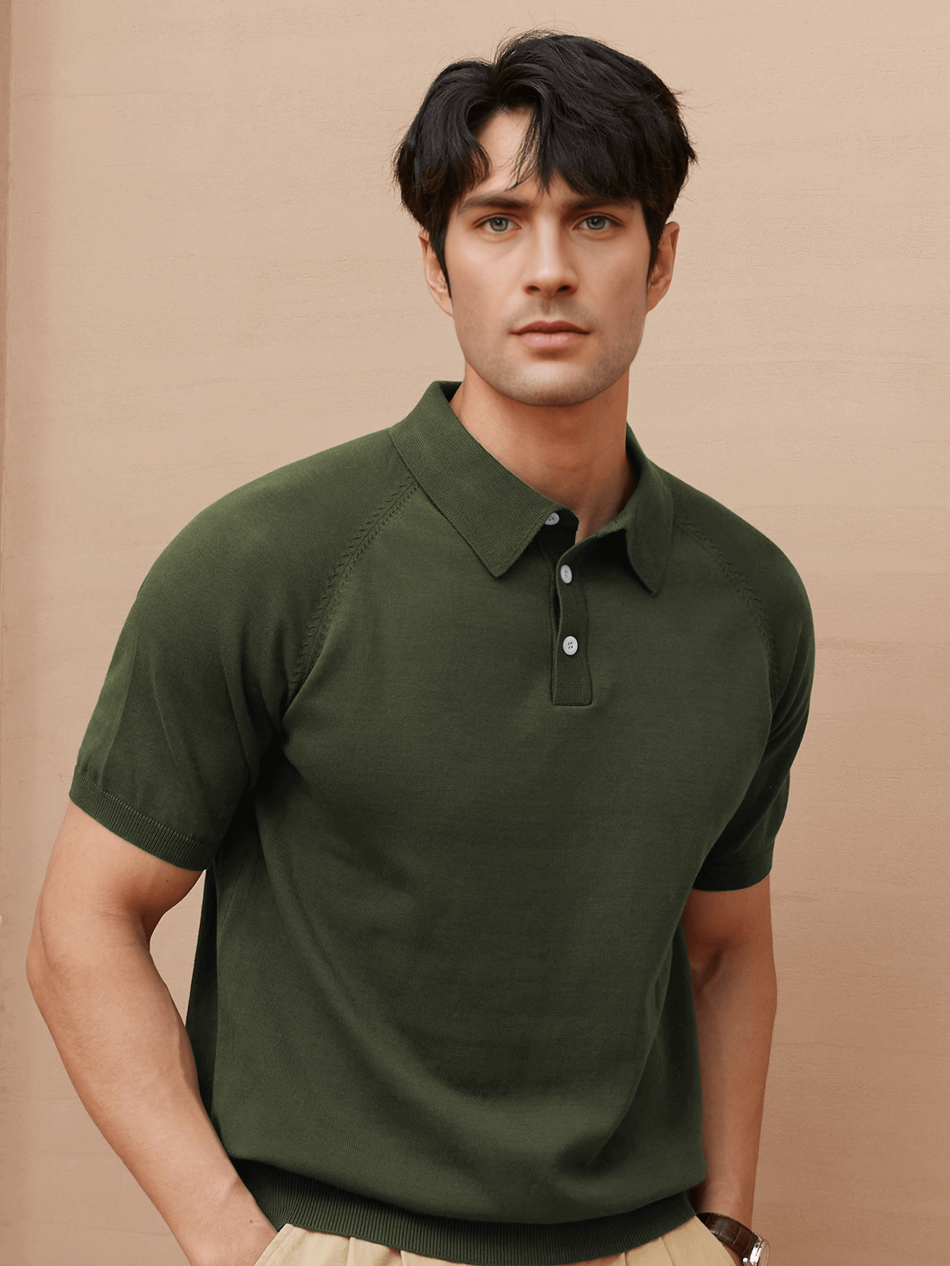 GentleKnit Short Sleeve Knitted Polo