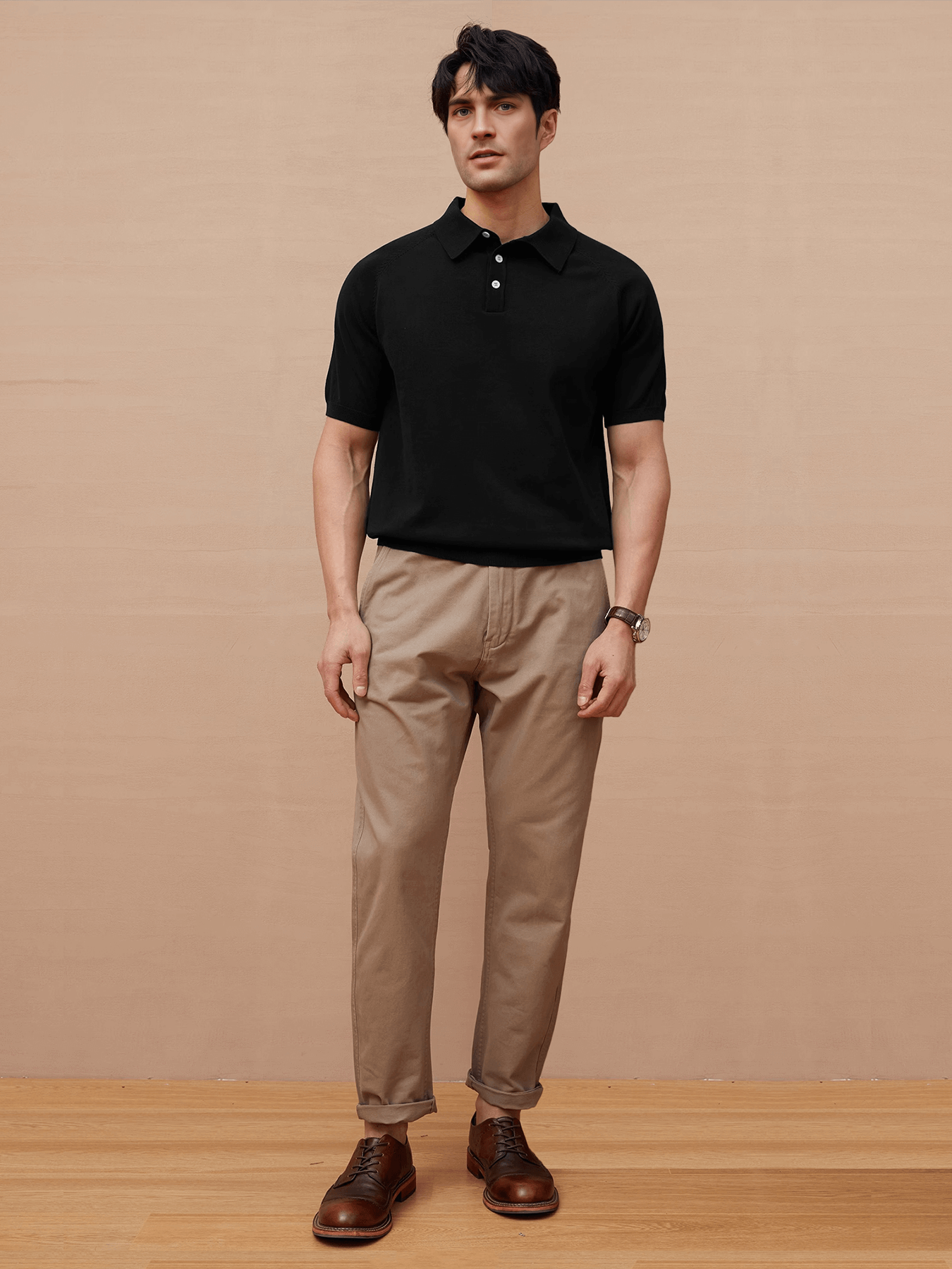 GentleKnit Short Sleeve Knitted Polo