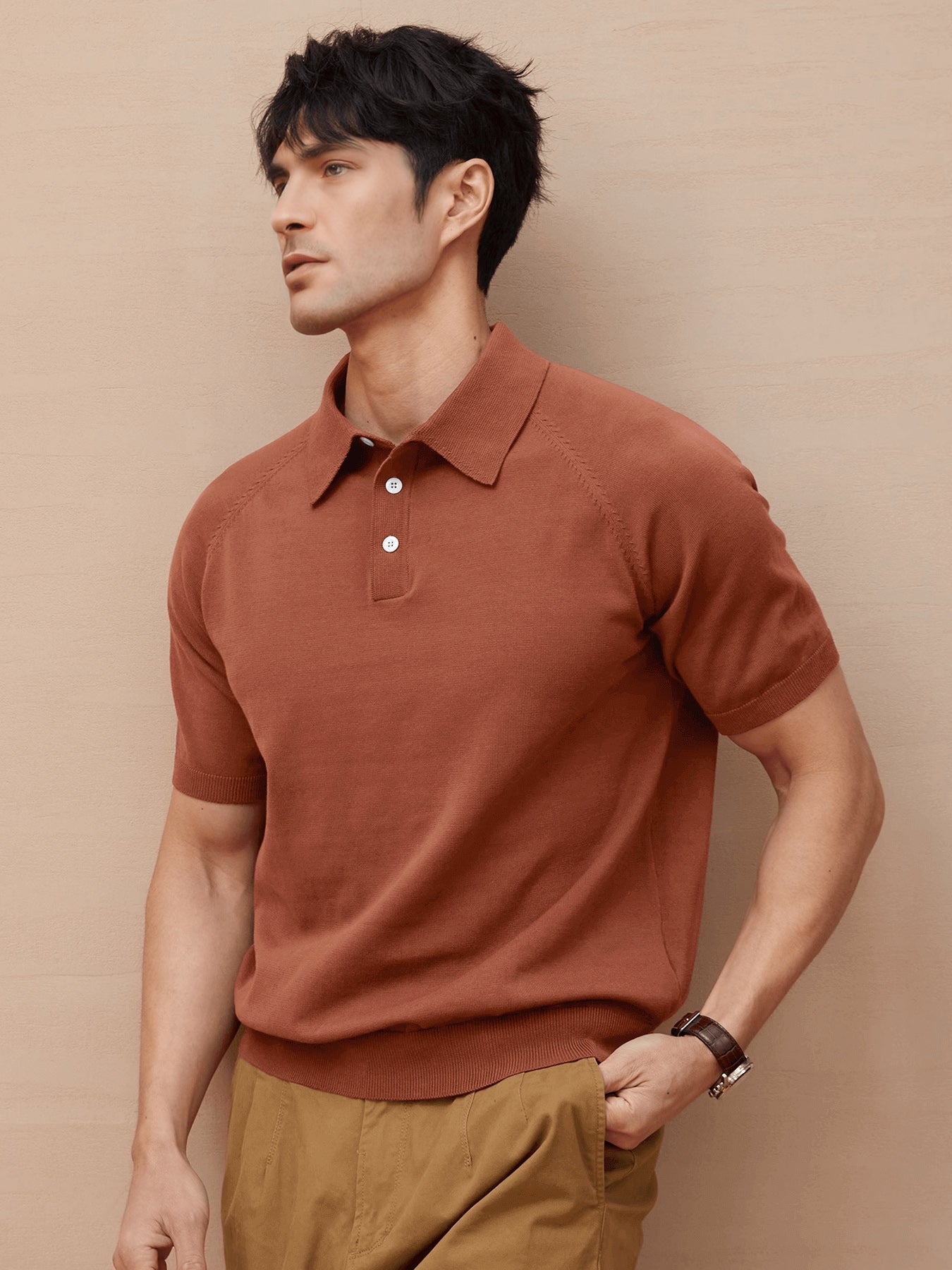 GentleKnit Short Sleeve Knitted Polo