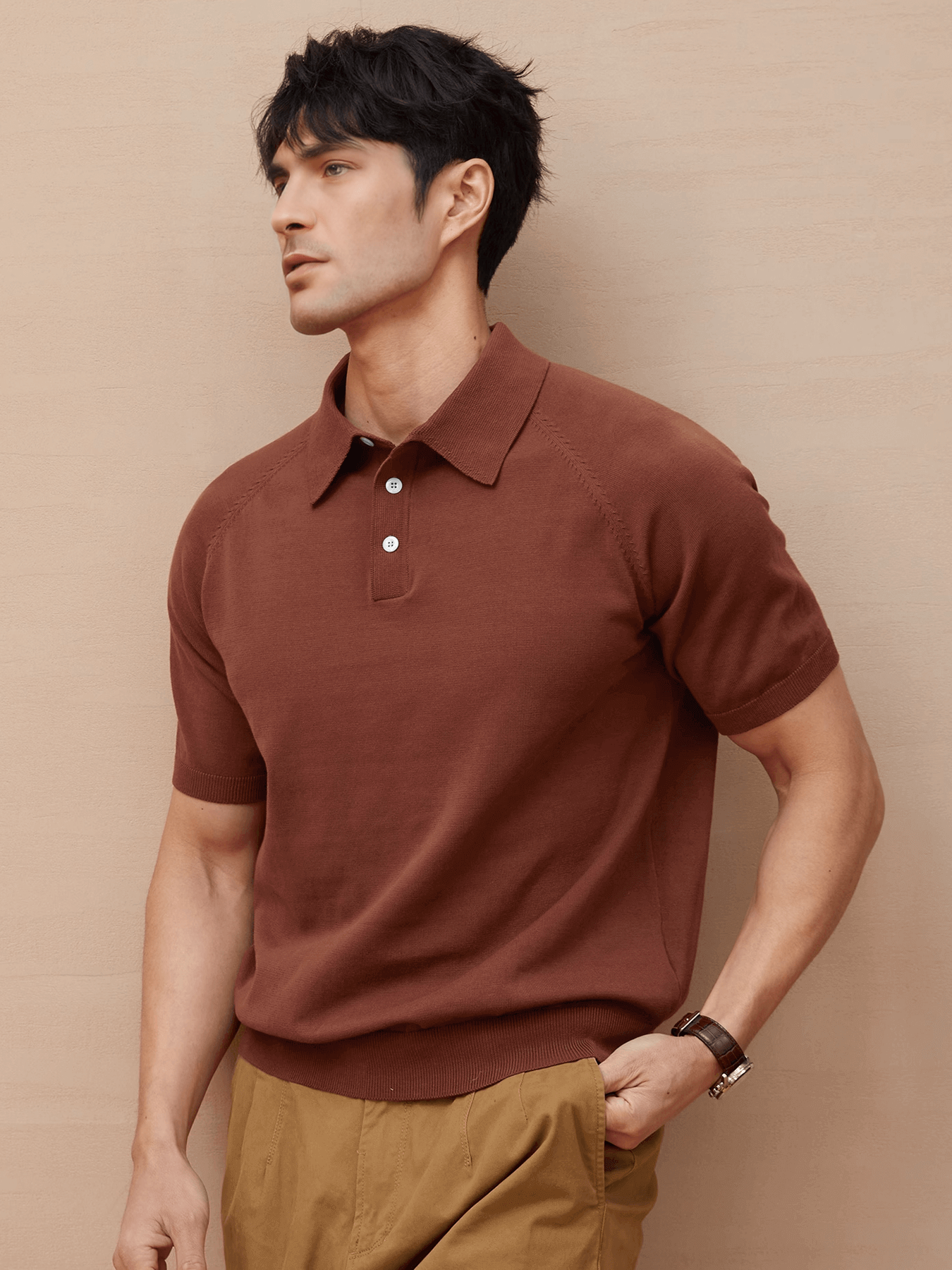 GentleKnit Short Sleeve Knitted Polo