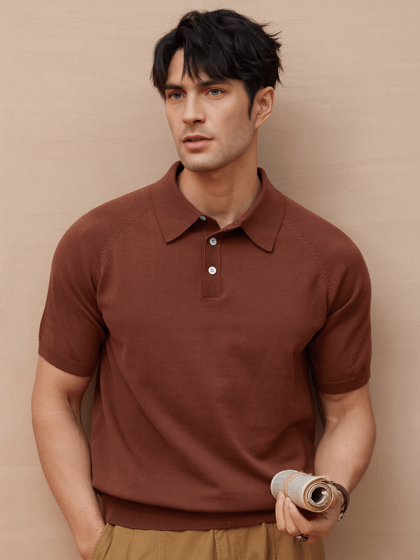 GentleKnit Short Sleeve Knitted Polo