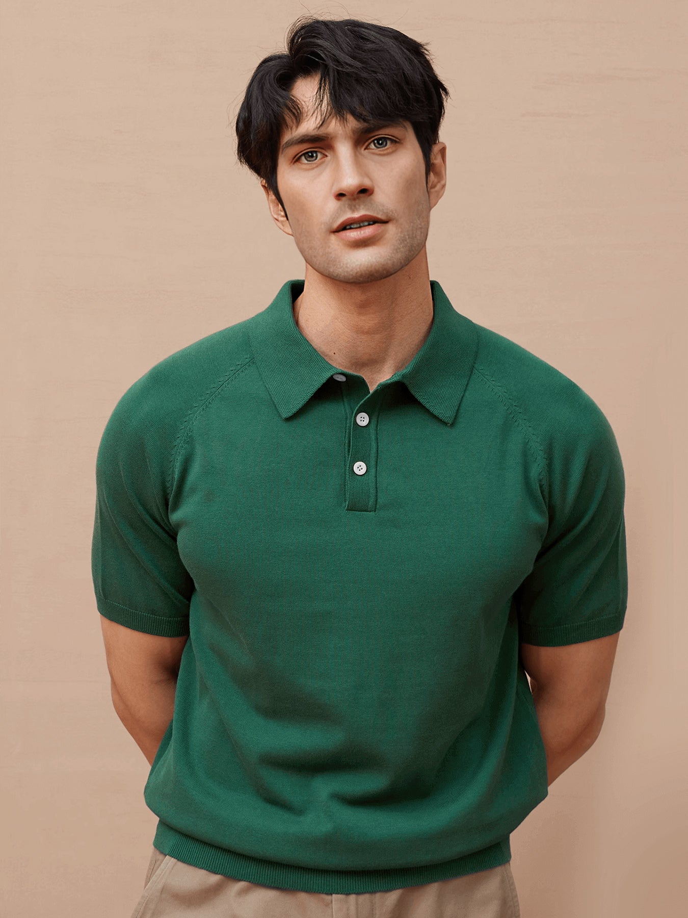 GentleKnit Short Sleeve Knitted Polo