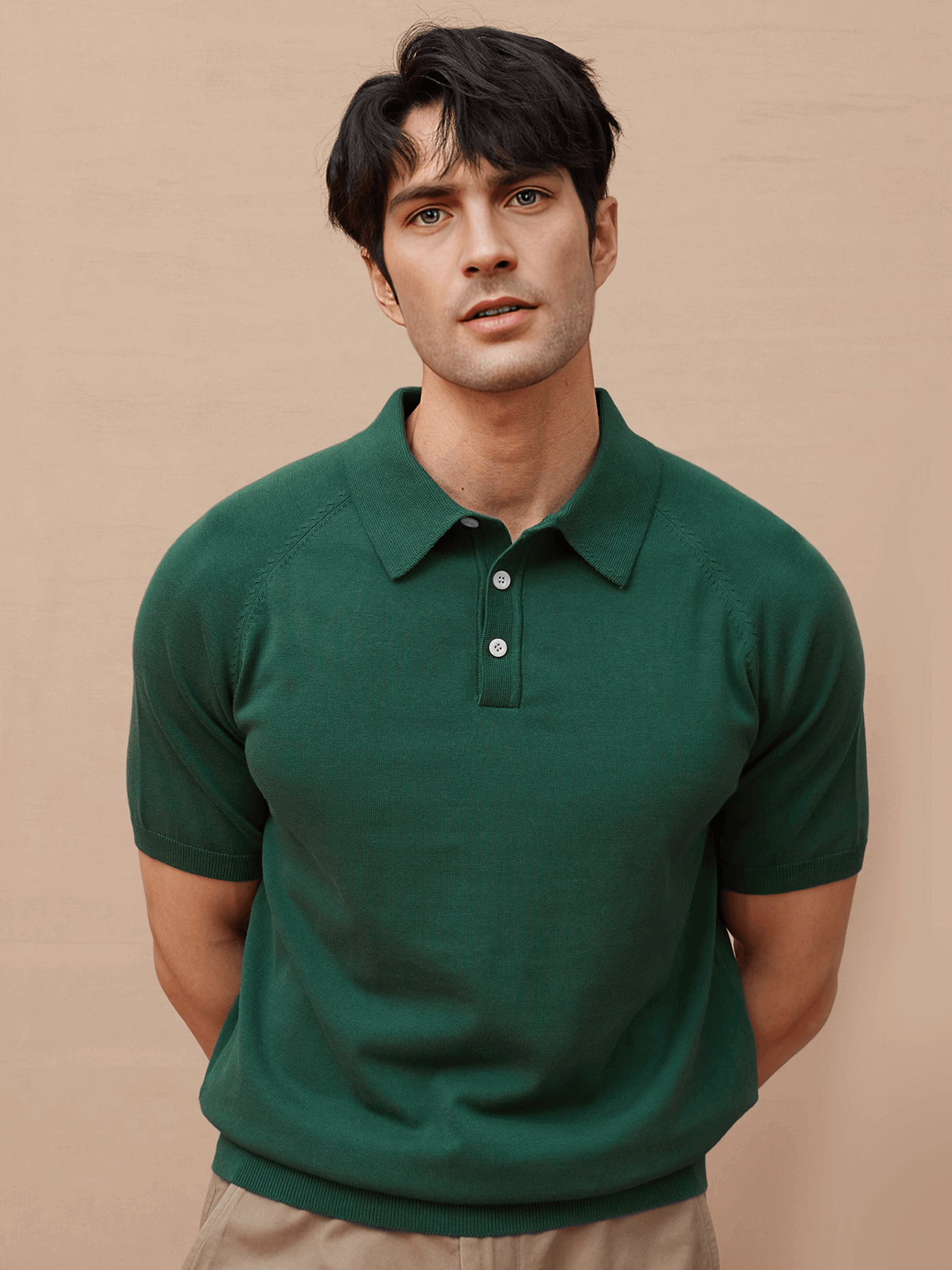 GentleKnit Short Sleeve Knitted Polo