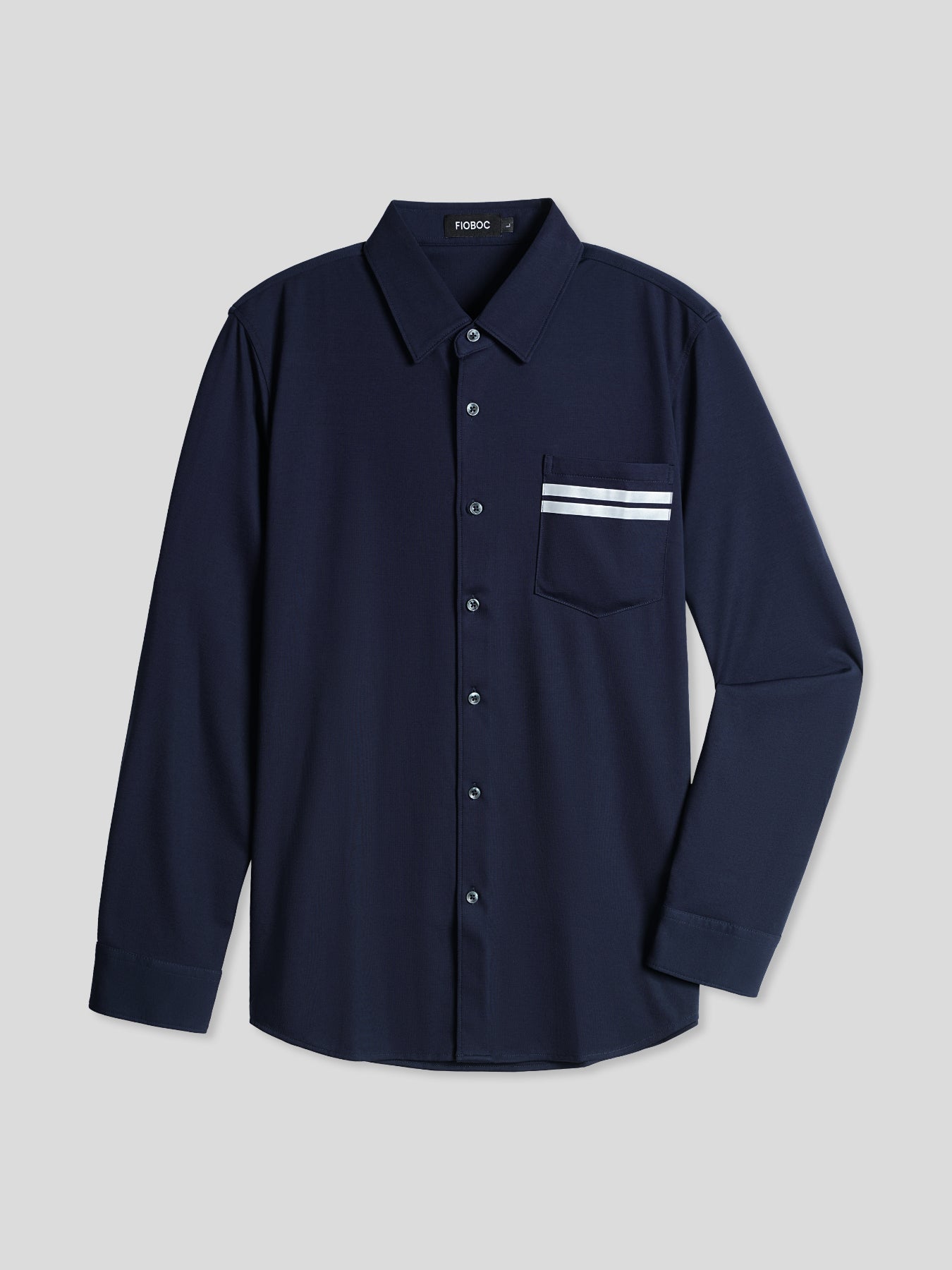 VelvetFlex Long Sleeve One Pocket Shirt