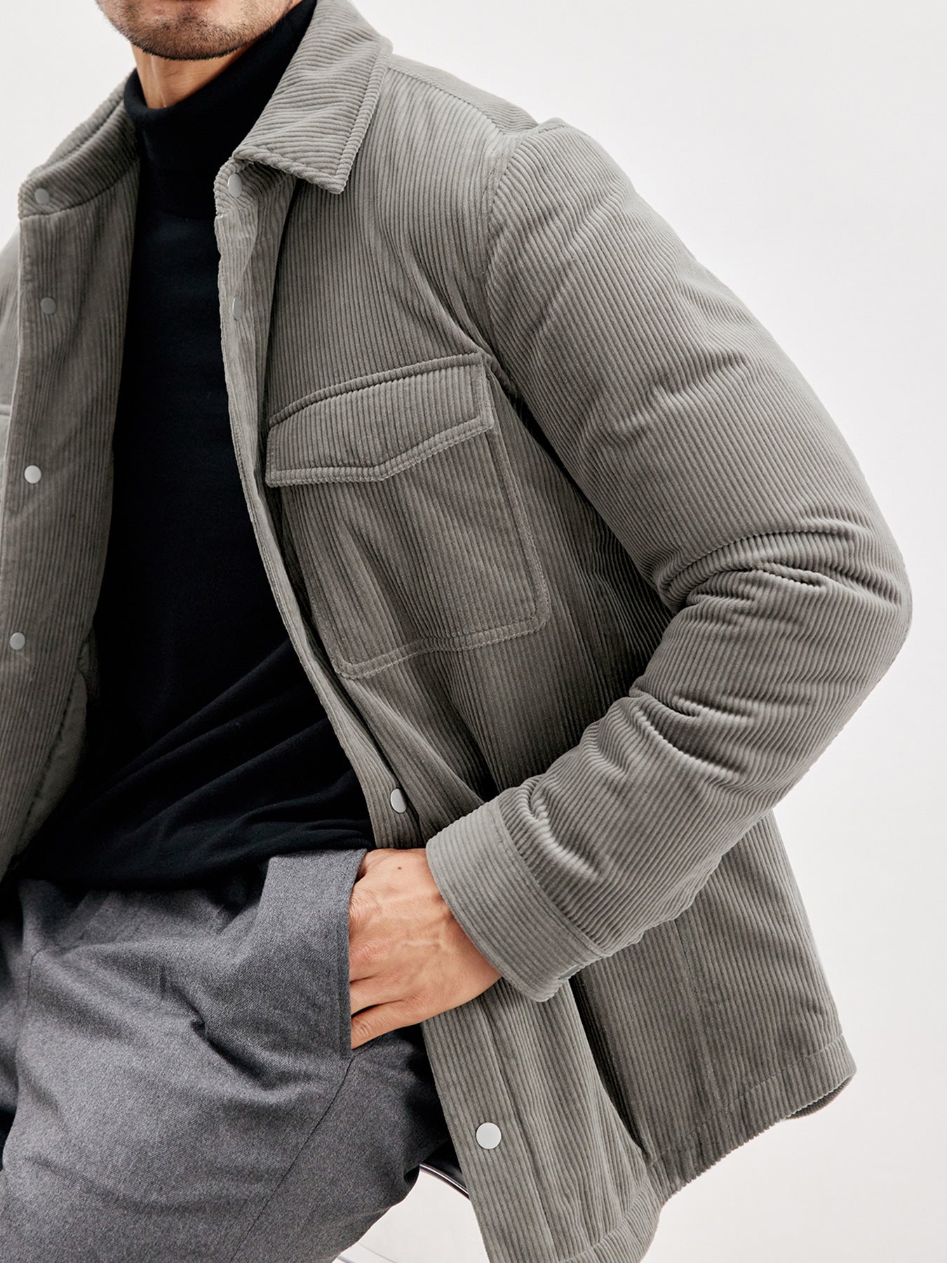 Corduroy Quilted Jacket