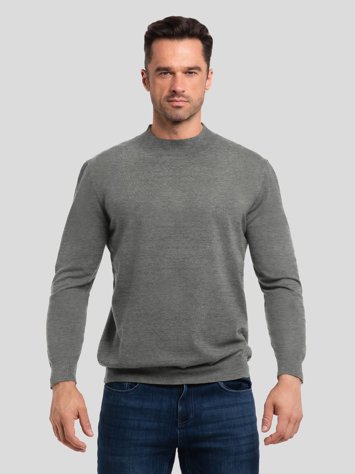 GentleKnit Mock Neck Sweater