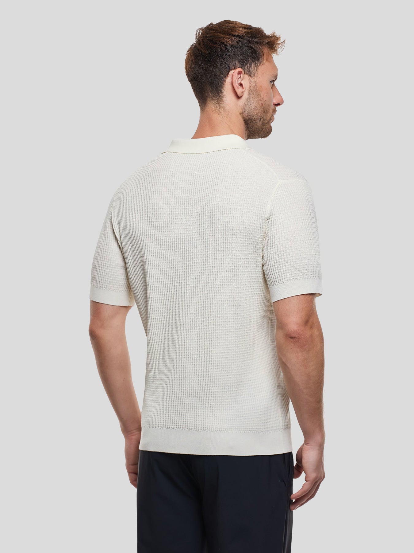 FlexKnit Active Knitted Buttonless Polo