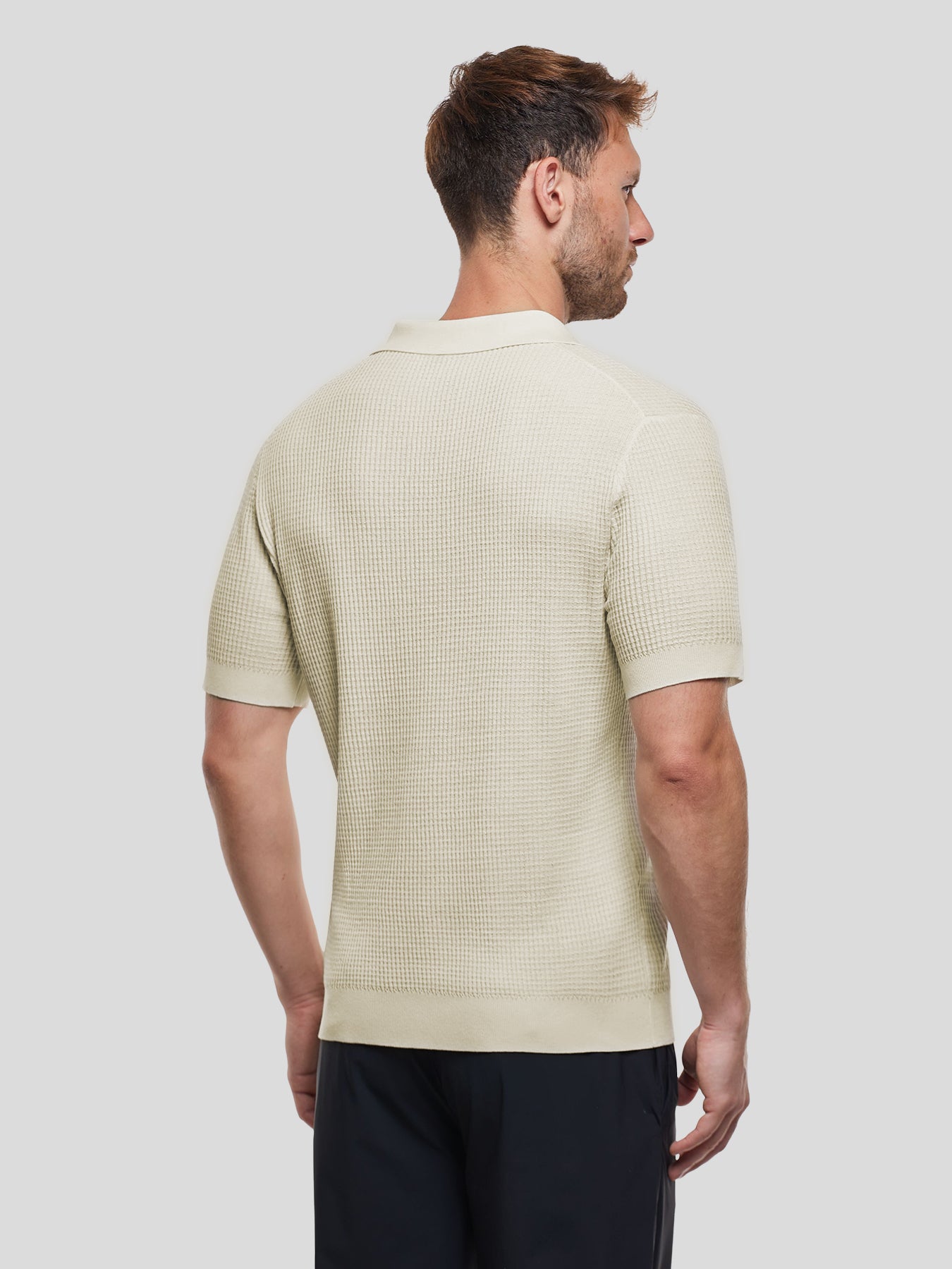 FlexKnit Active Knitted Buttonless Polo