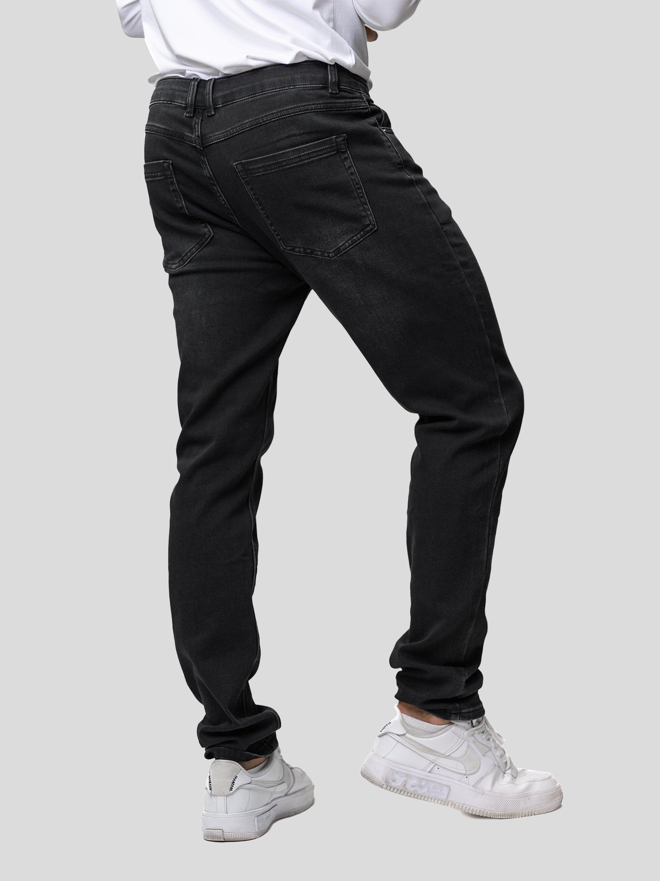 Fioboc Men\'s High Stretch Classic Pants Jeans