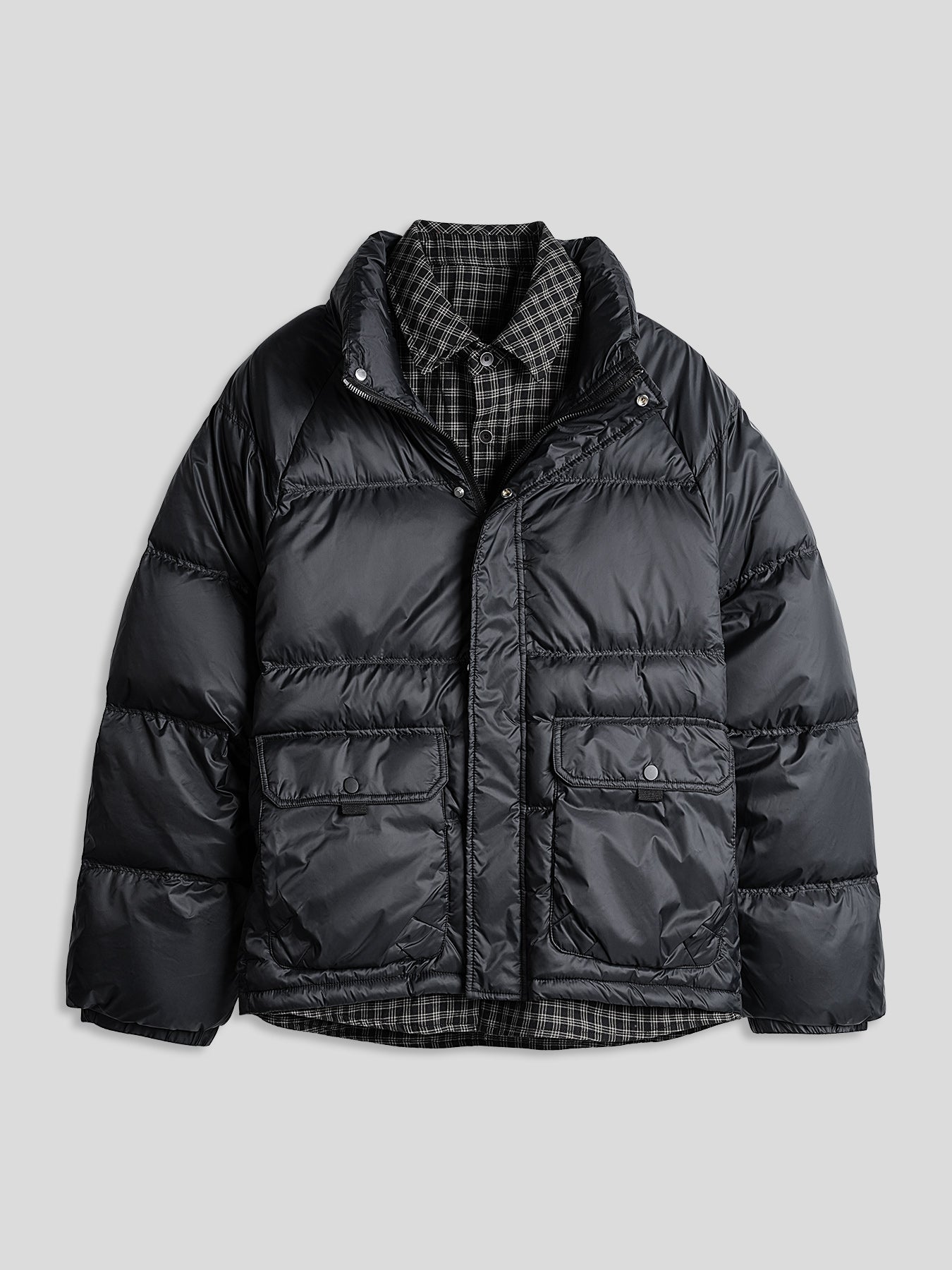 Layered-Effect Down Jacket