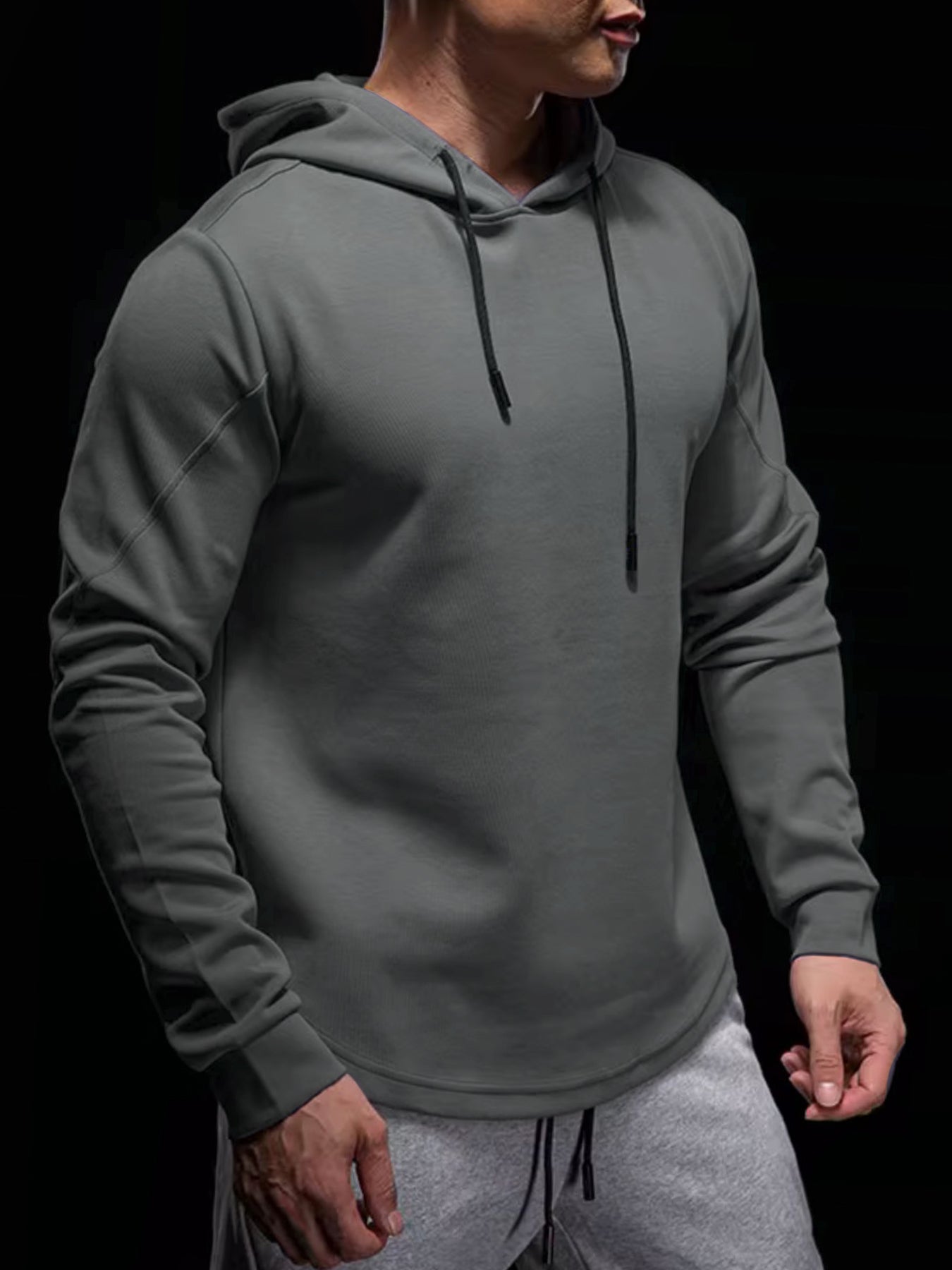 CozySpacer Curve Hem Hoodie