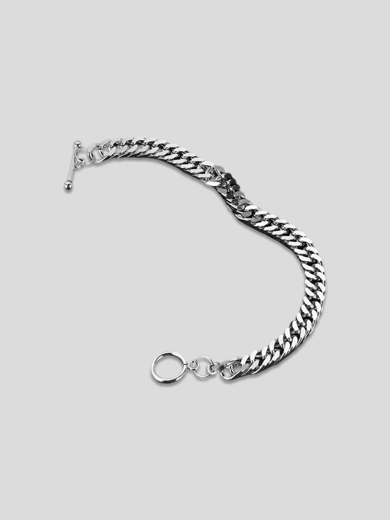 Fioboc Simple Punk Titanium Steel Bracelet