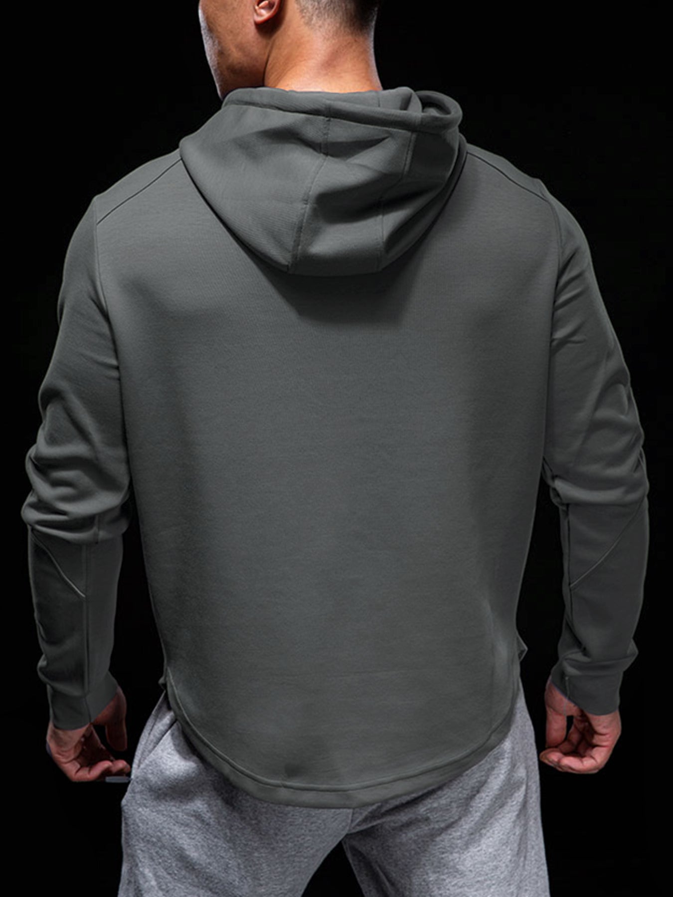 CozySpacer Curve Hem Hoodie