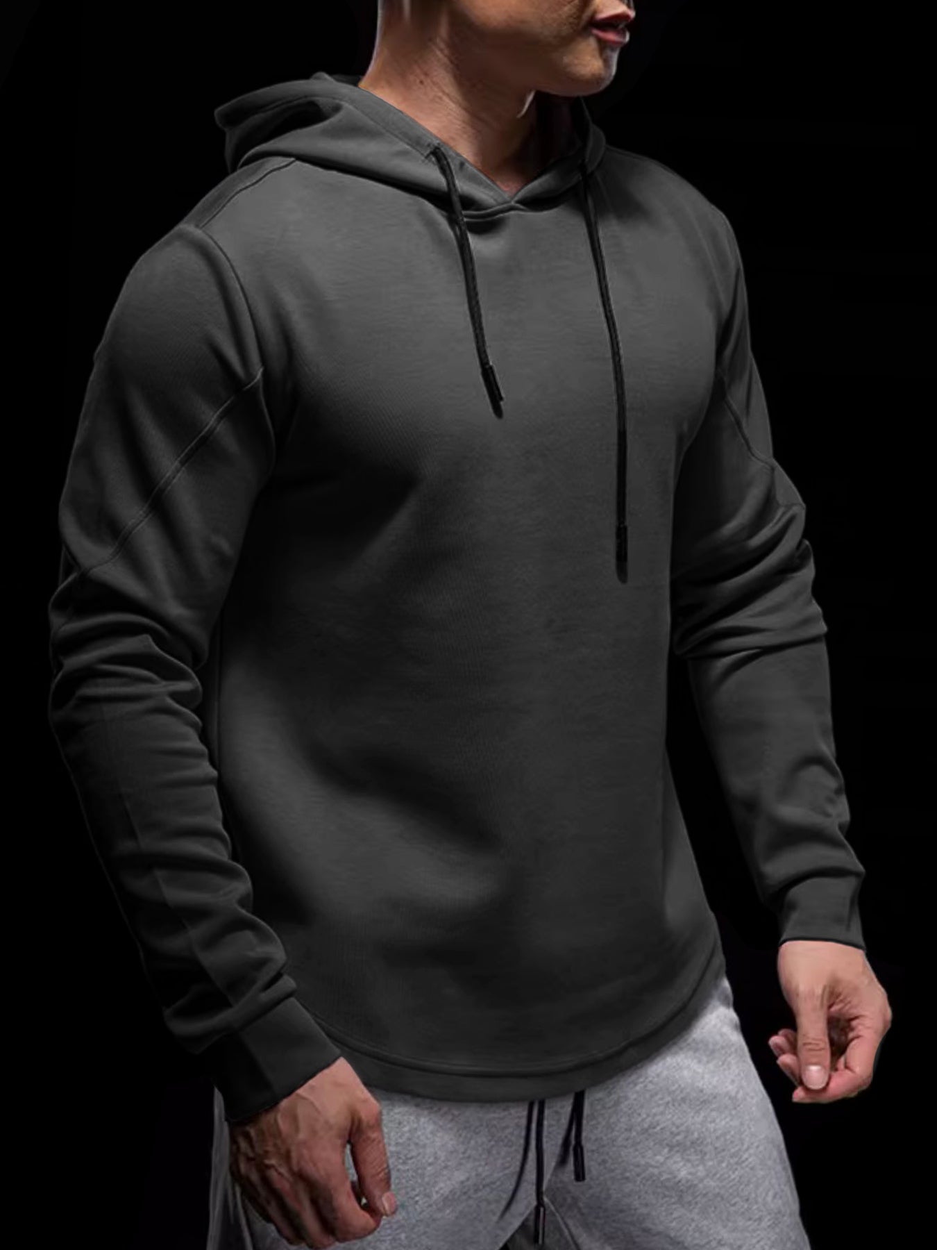 CozySpacer Curve Hem Hoodie