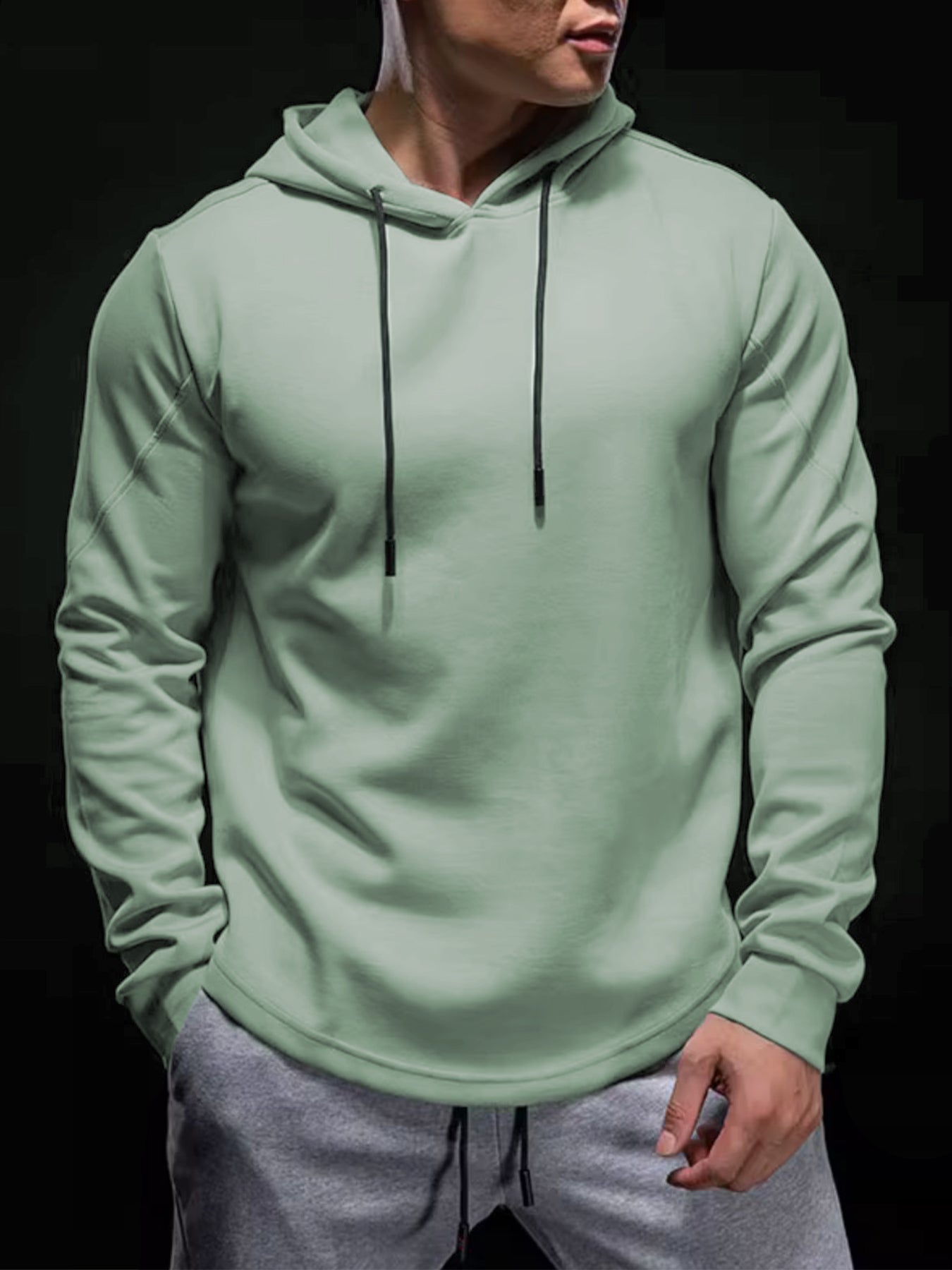 CozySpacer Curve Hem Hoodie