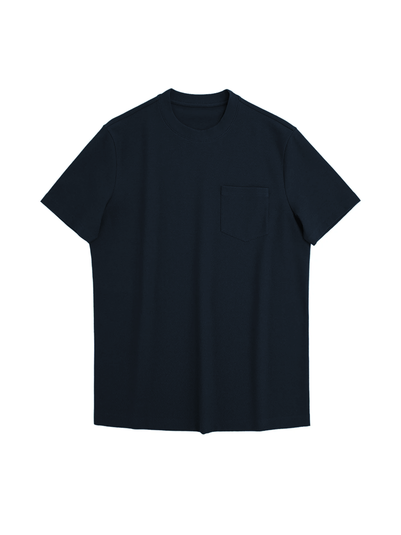 BreezeLuxe Breathable Piqué Crew Neck Short Sleeve Tee