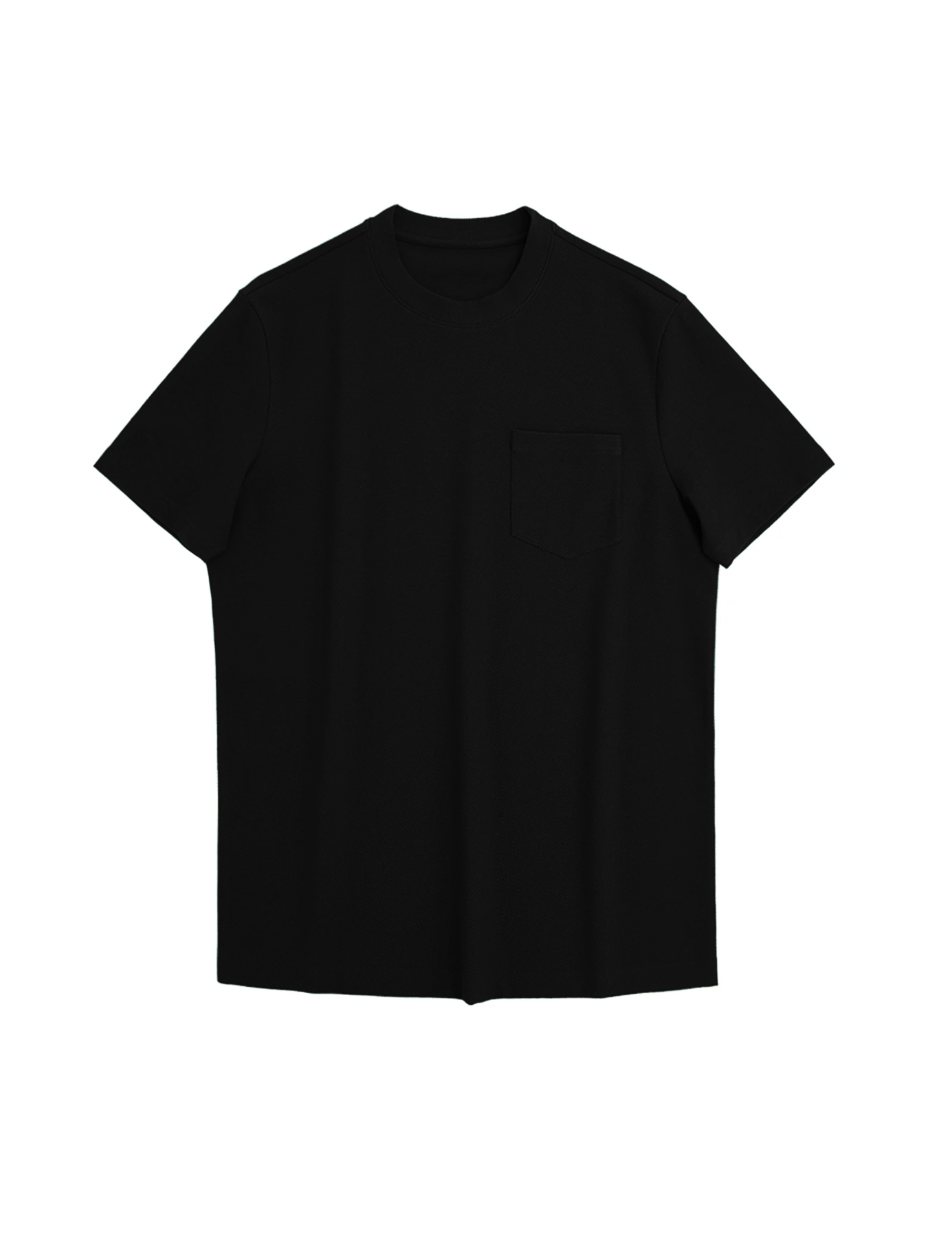 BreezeLuxe Breathable Piqué Crew Neck Short Sleeve Tee