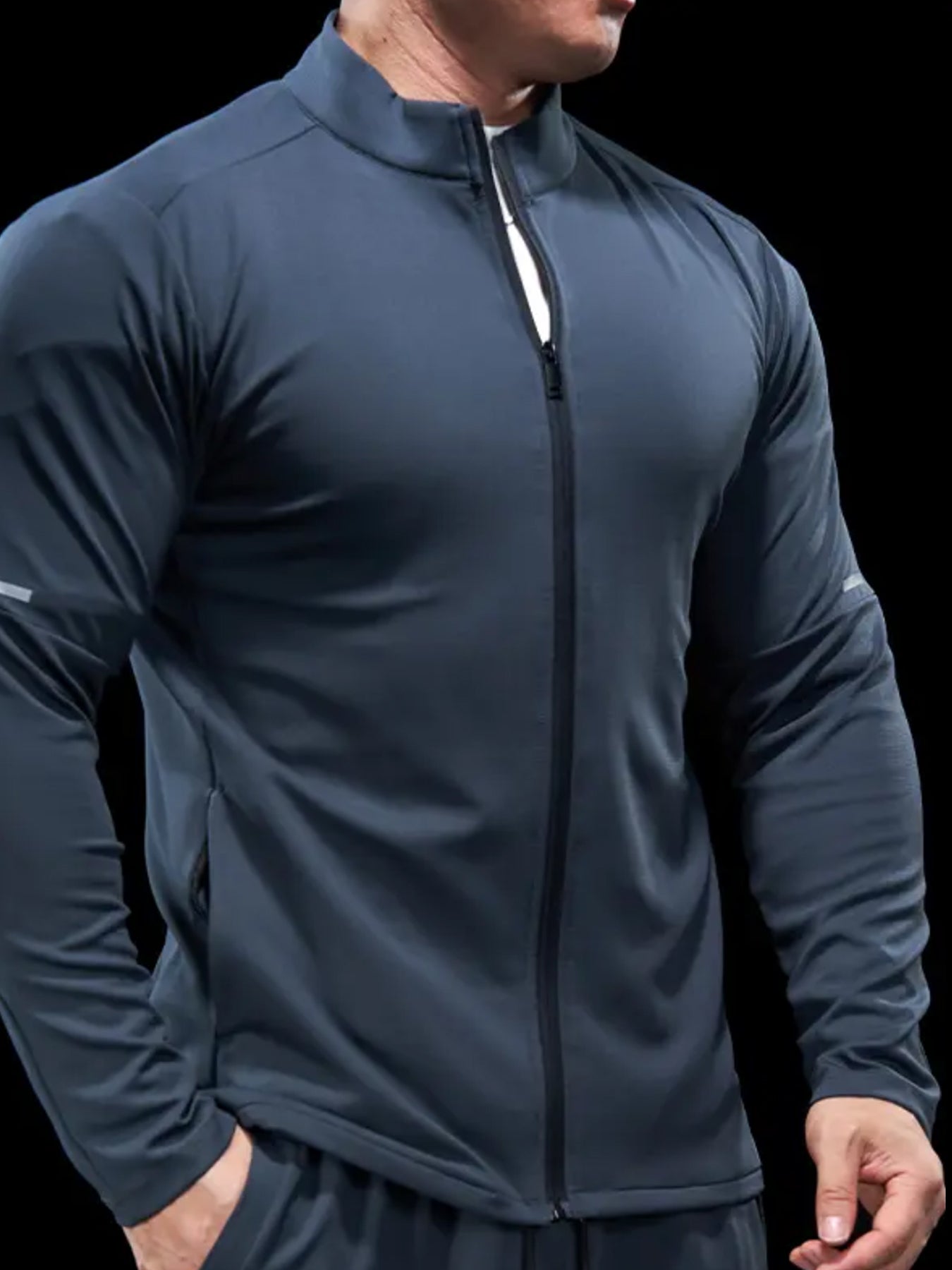SmoothBlend ElevateMotion Quick Dry Stand Collar Sports Fitness Jacket