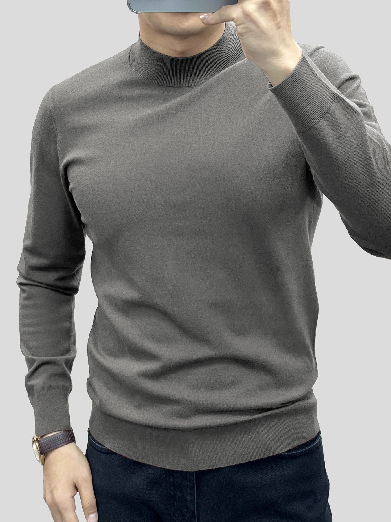 GentleKnit Mock Neck Sweater