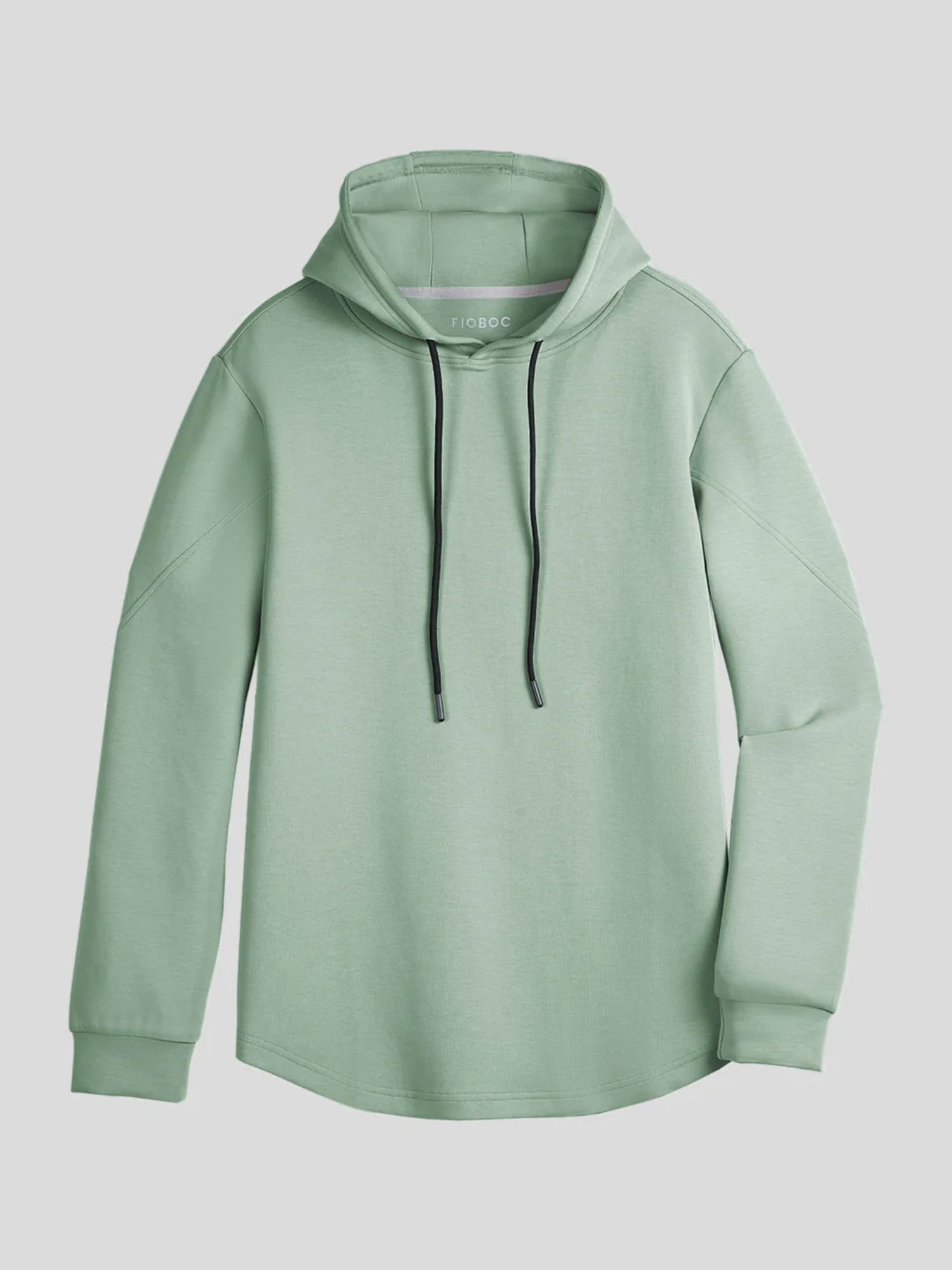 CozySpacer Curve Hem Hoodie Fioboc