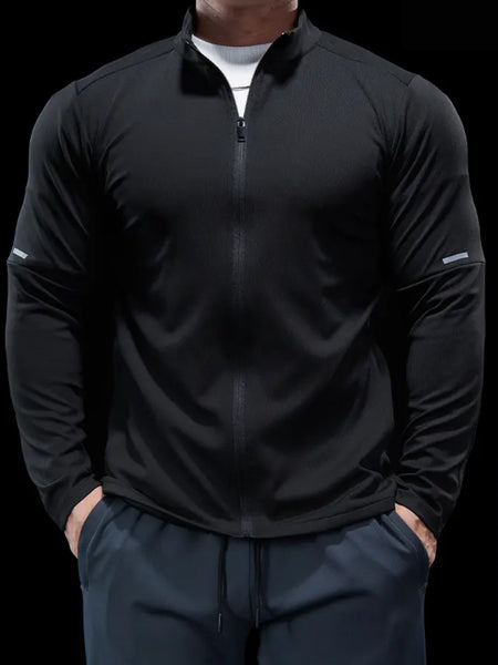 SmoothBlend Quick Dry Stand Collar Sports Fitness Jacket