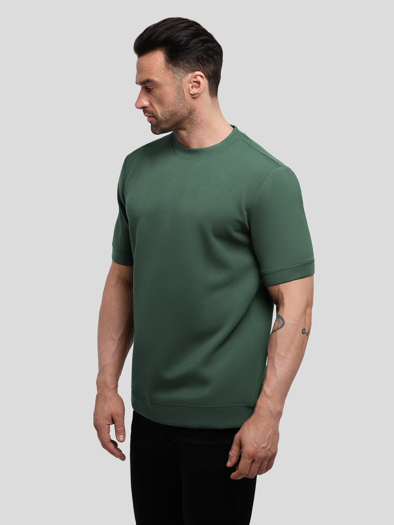 Modal Blend Short Sleeve Tee:Slim Fit