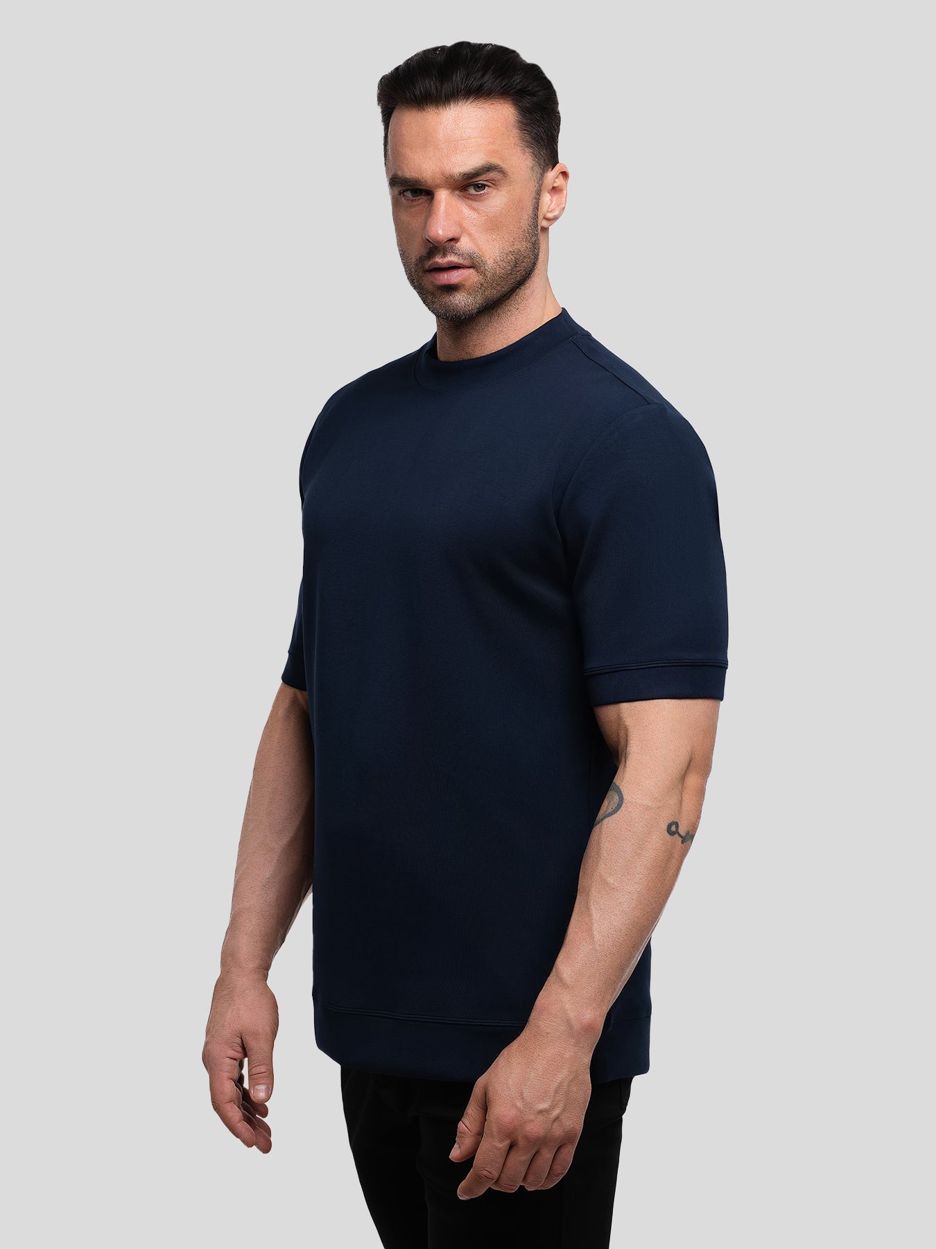 Modal Blend Short Sleeve Tee:Slim Fit