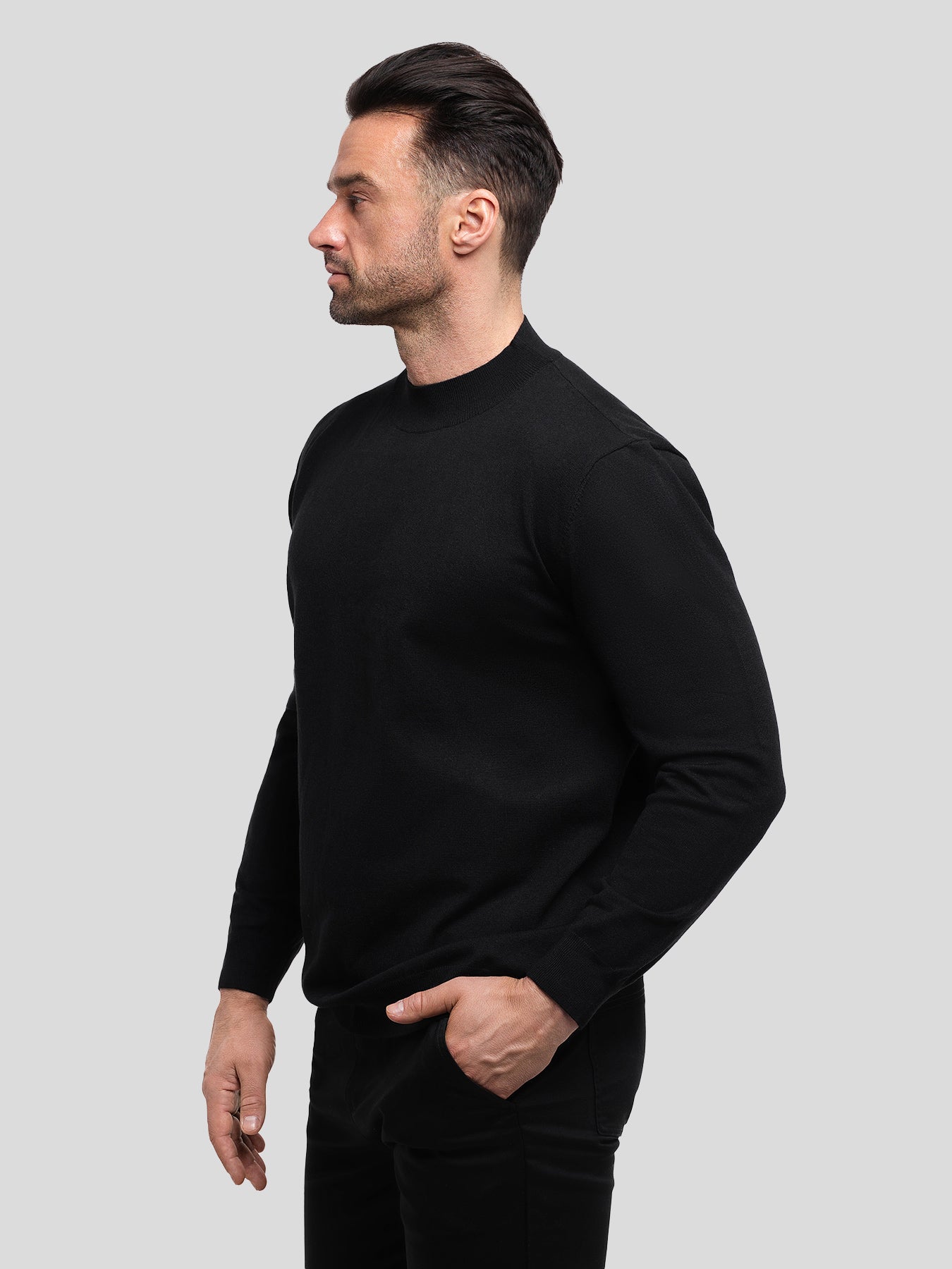 GentleKnit Mock Neck Sweater