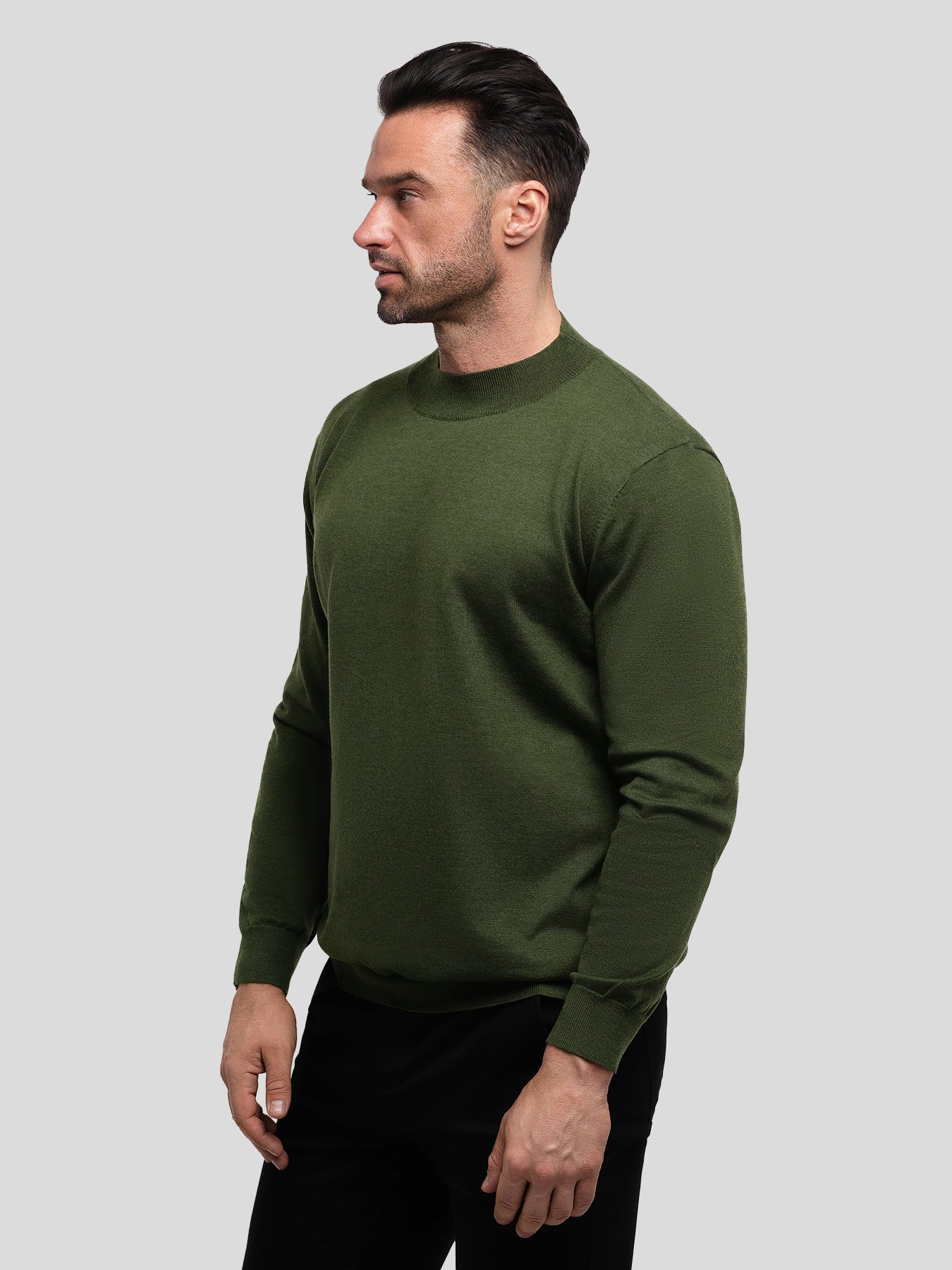 GentleKnit Mock Neck Sweater