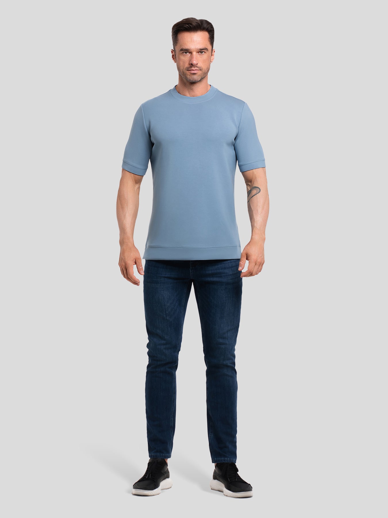 Modal Blend Short Sleeve Tee:Slim Fit