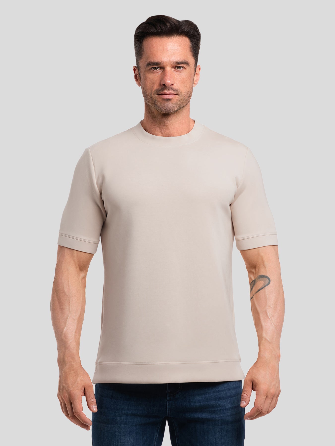 Modal Blend Short Sleeve Tee:Slim Fit