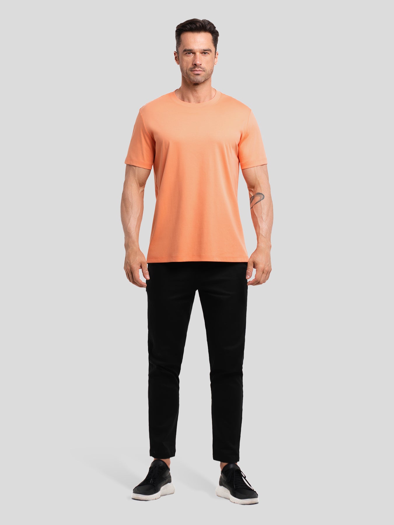 CloudWear 2.0 Split-Hem Short Sleeve Tee: Slim Fit