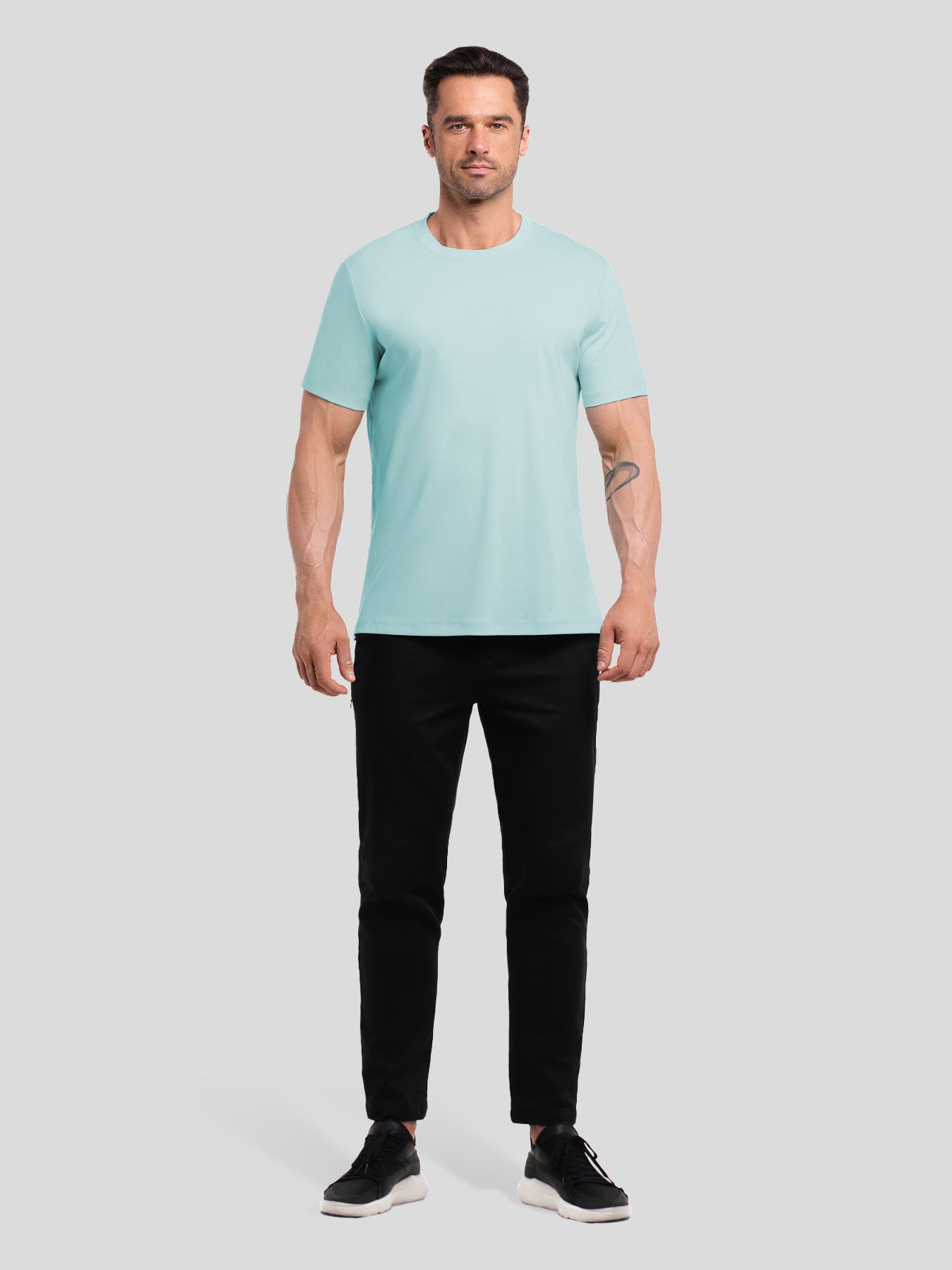 CloudWear 2.0 Split-Hem Short Sleeve Tee: Slim Fit