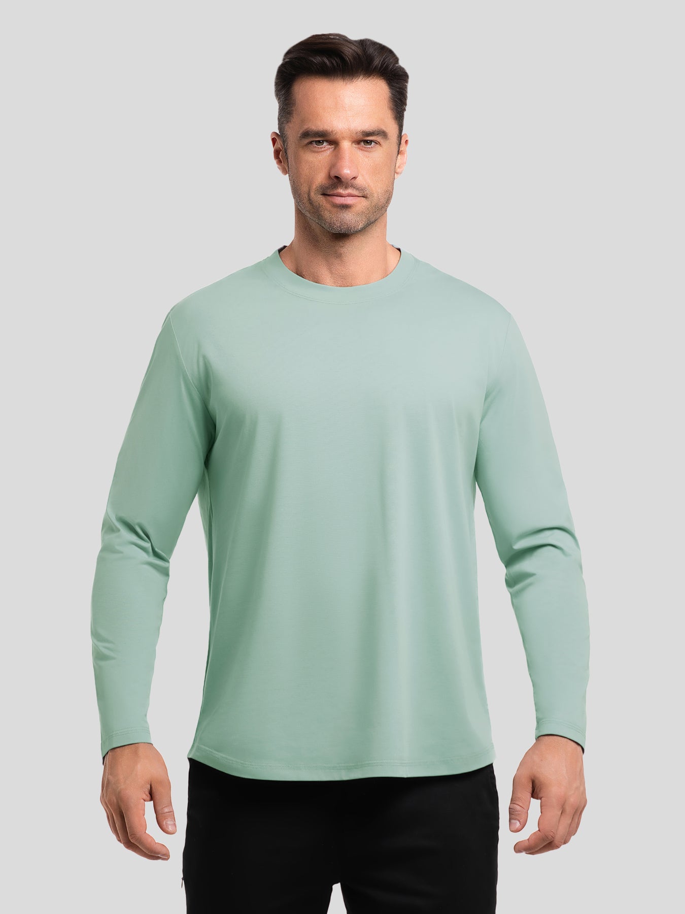 StaySmooth Classic Fit Long Sleeve Curve Hem Tee: 2024 New Colors