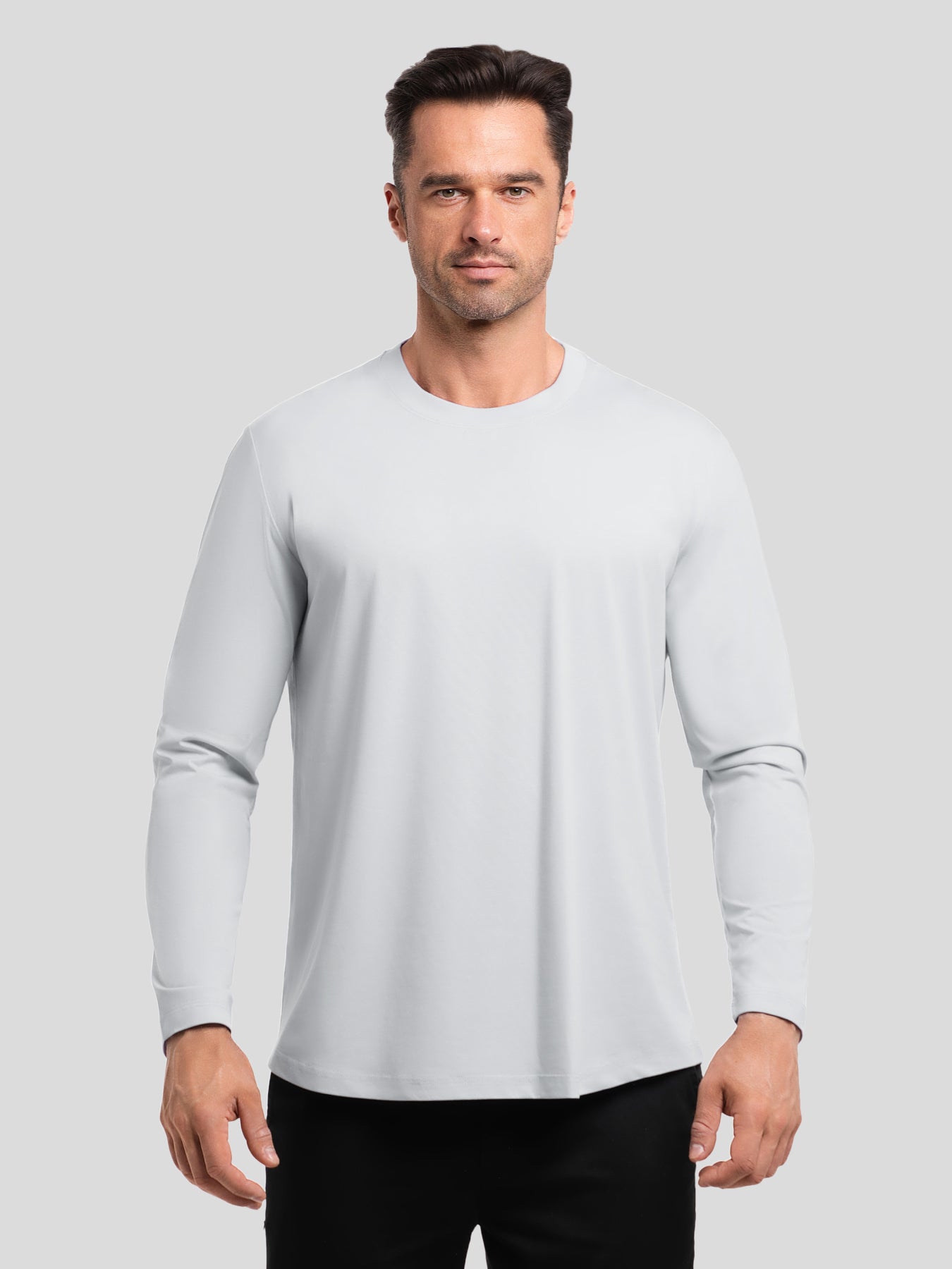 StaySmooth Classic Fit Long Sleeve Curve Hem Tee: 2024 New Colors