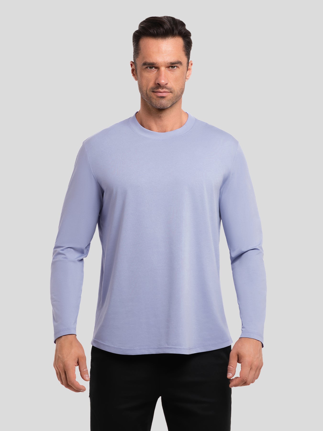 StaySmooth Classic Fit Long Sleeve Curve Hem Tee: 2024 New Colors