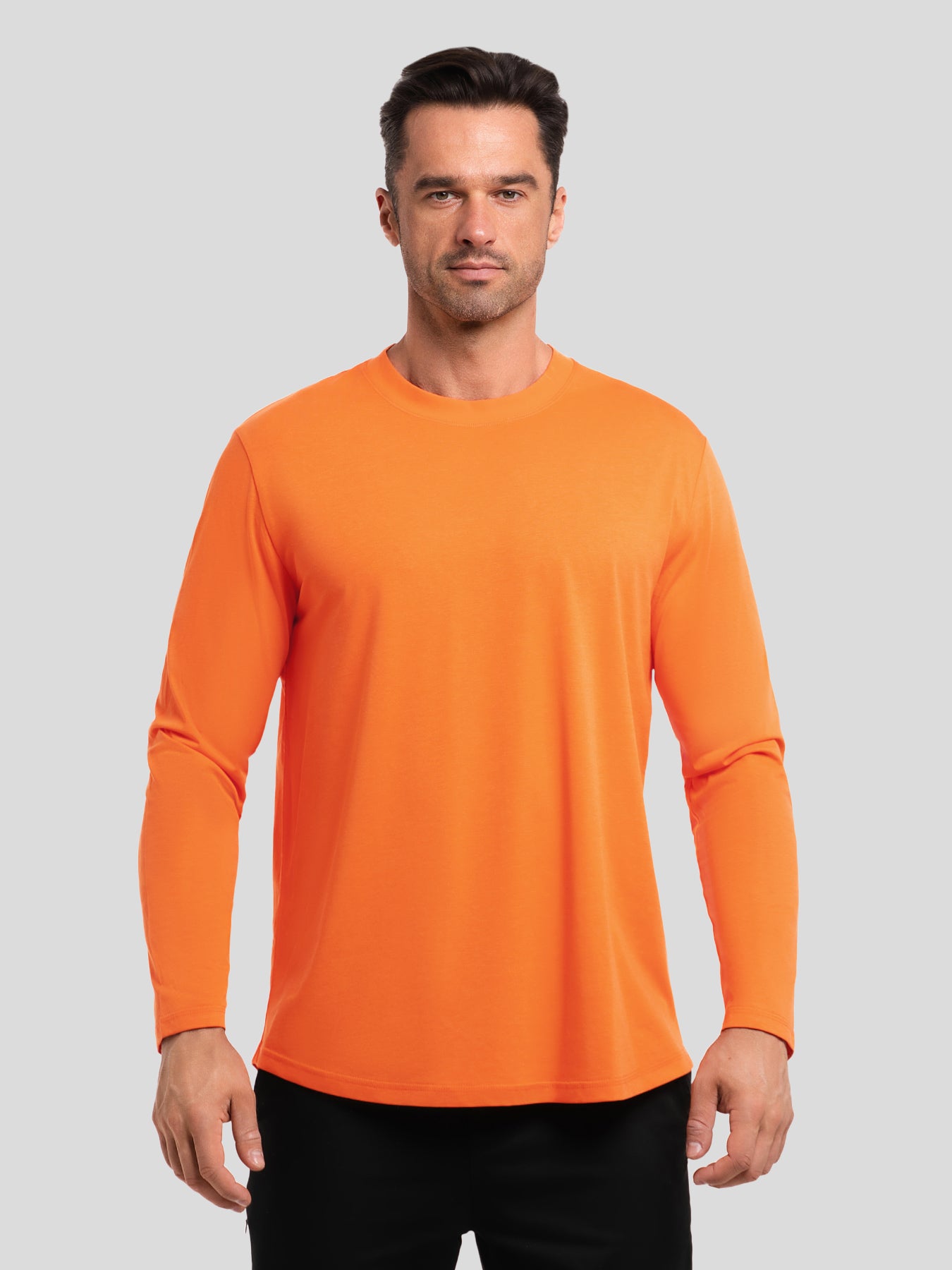 StaySmooth Classic Fit Long Sleeve Curve Hem Tee: 2024 New Colors