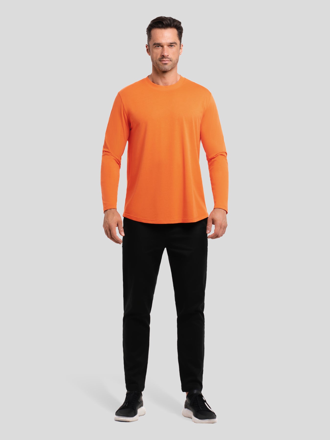 StaySmooth Classic Fit Long Sleeve Curve Hem Tee: 2024 New Colors