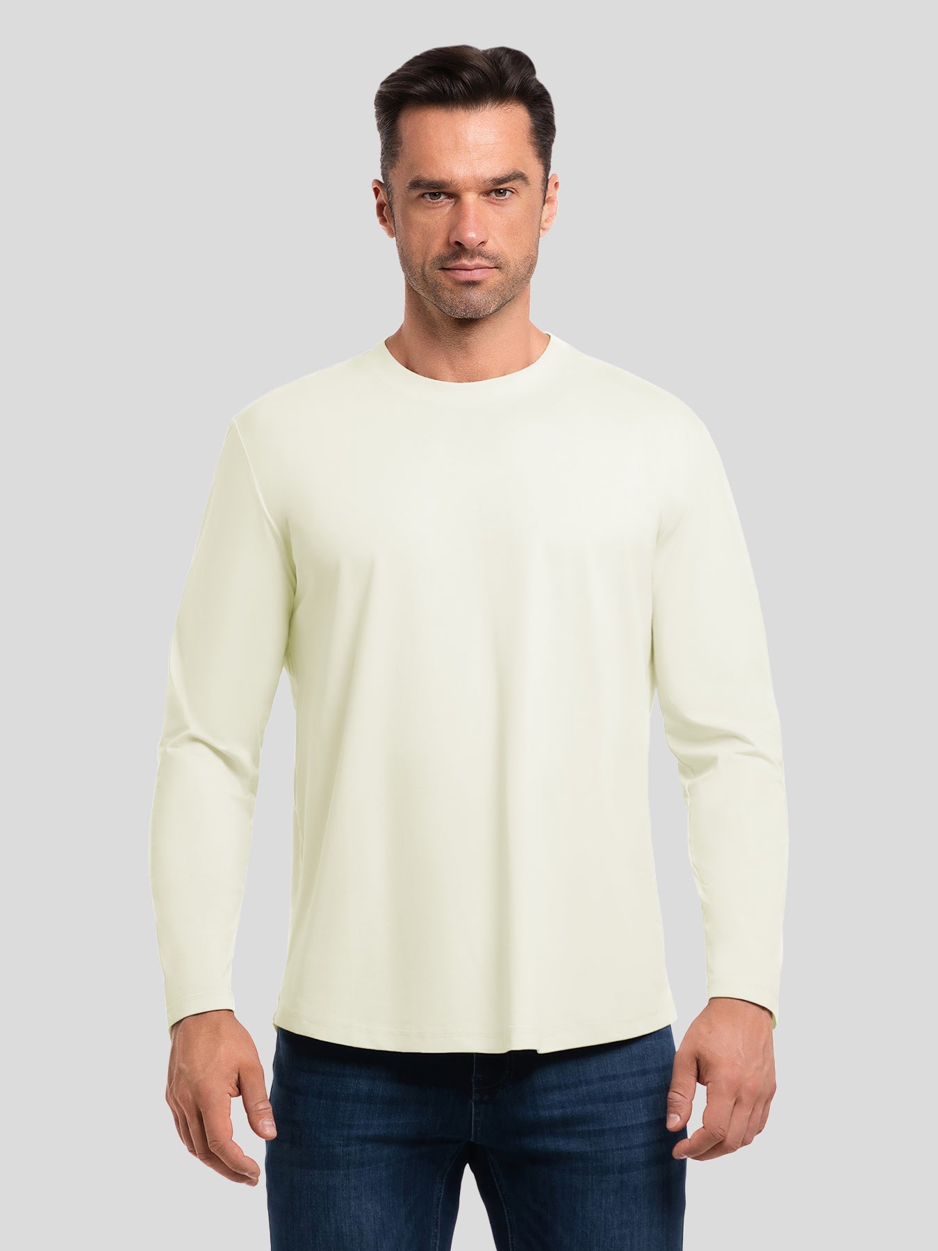 StaySmooth Classic Fit Long Sleeve Curve Hem Tee: 2024 New Colors