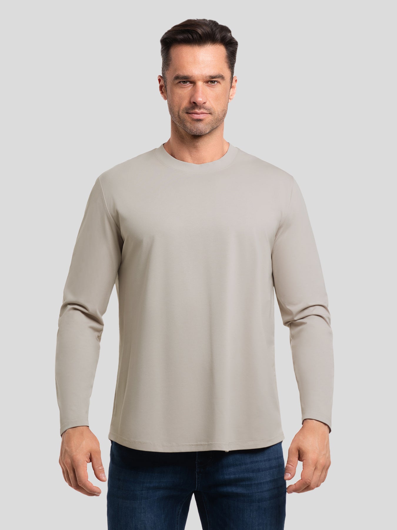 StaySmooth Classic Fit Long Sleeve Curve Hem Tee: 2024 New Colors