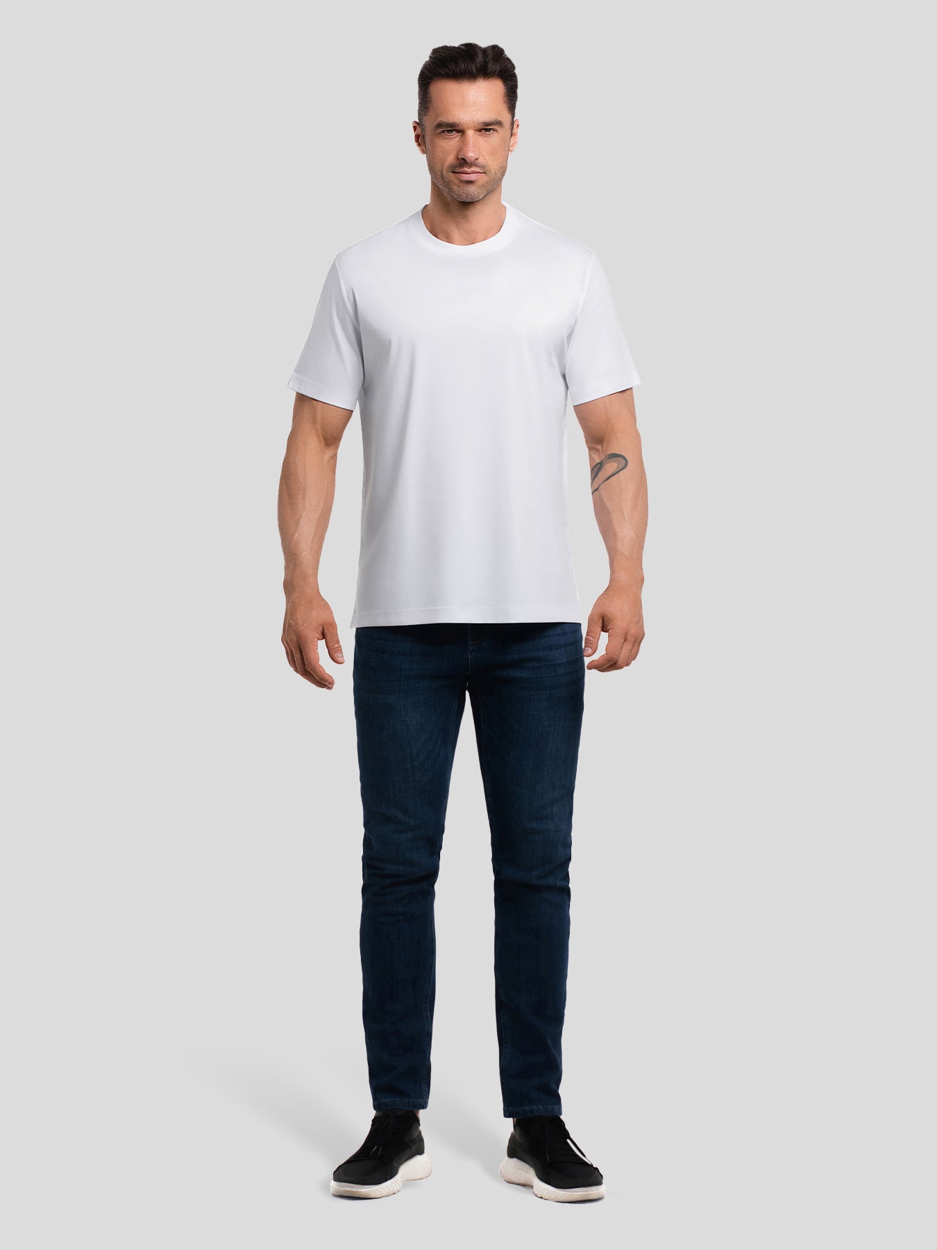 CloudWear 2.0 Split-Hem Short Sleeve Tee: Slim Fit