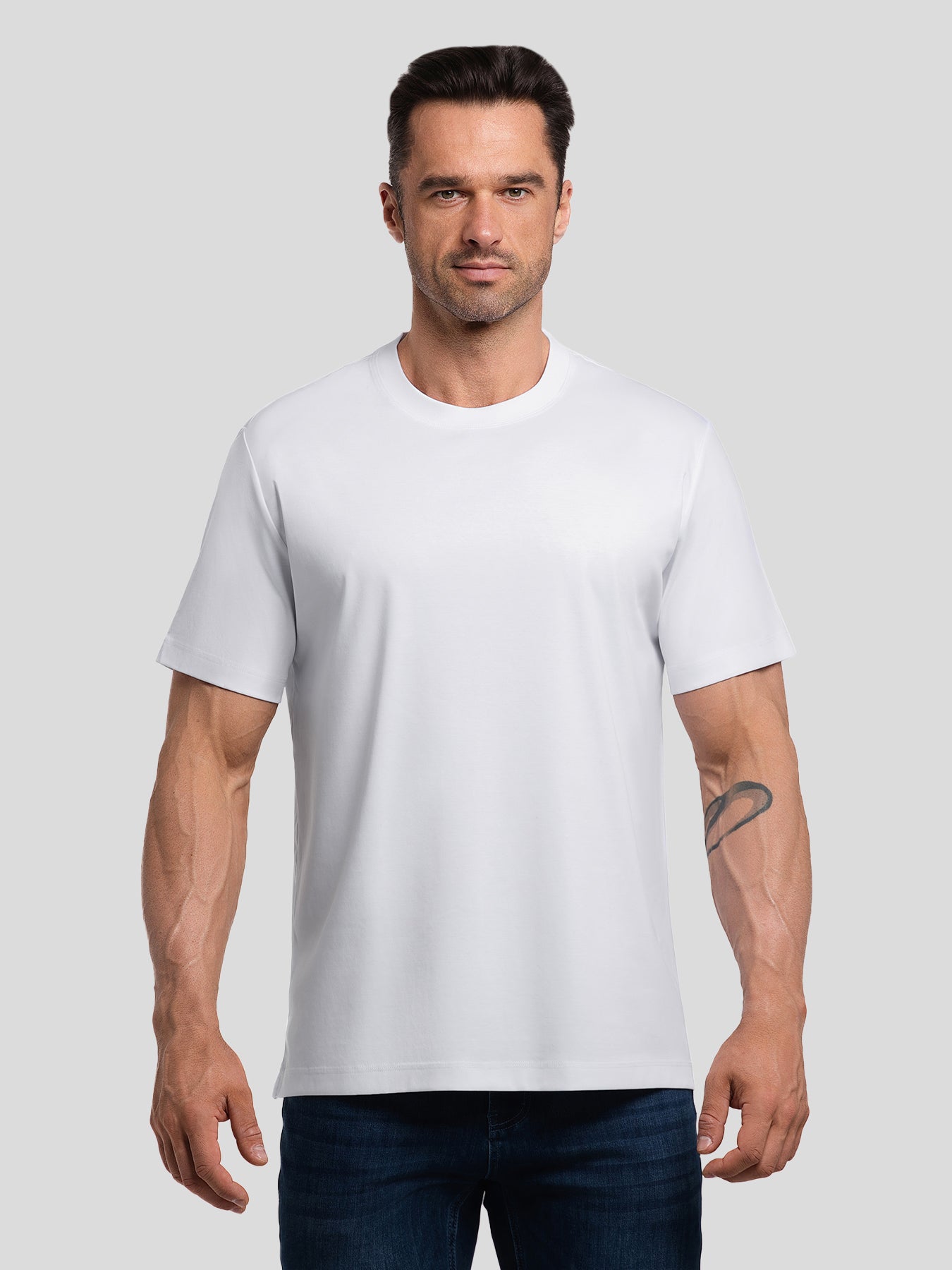 CloudWear 2.0 Split-Hem Short Sleeve Tee: Slim Fit