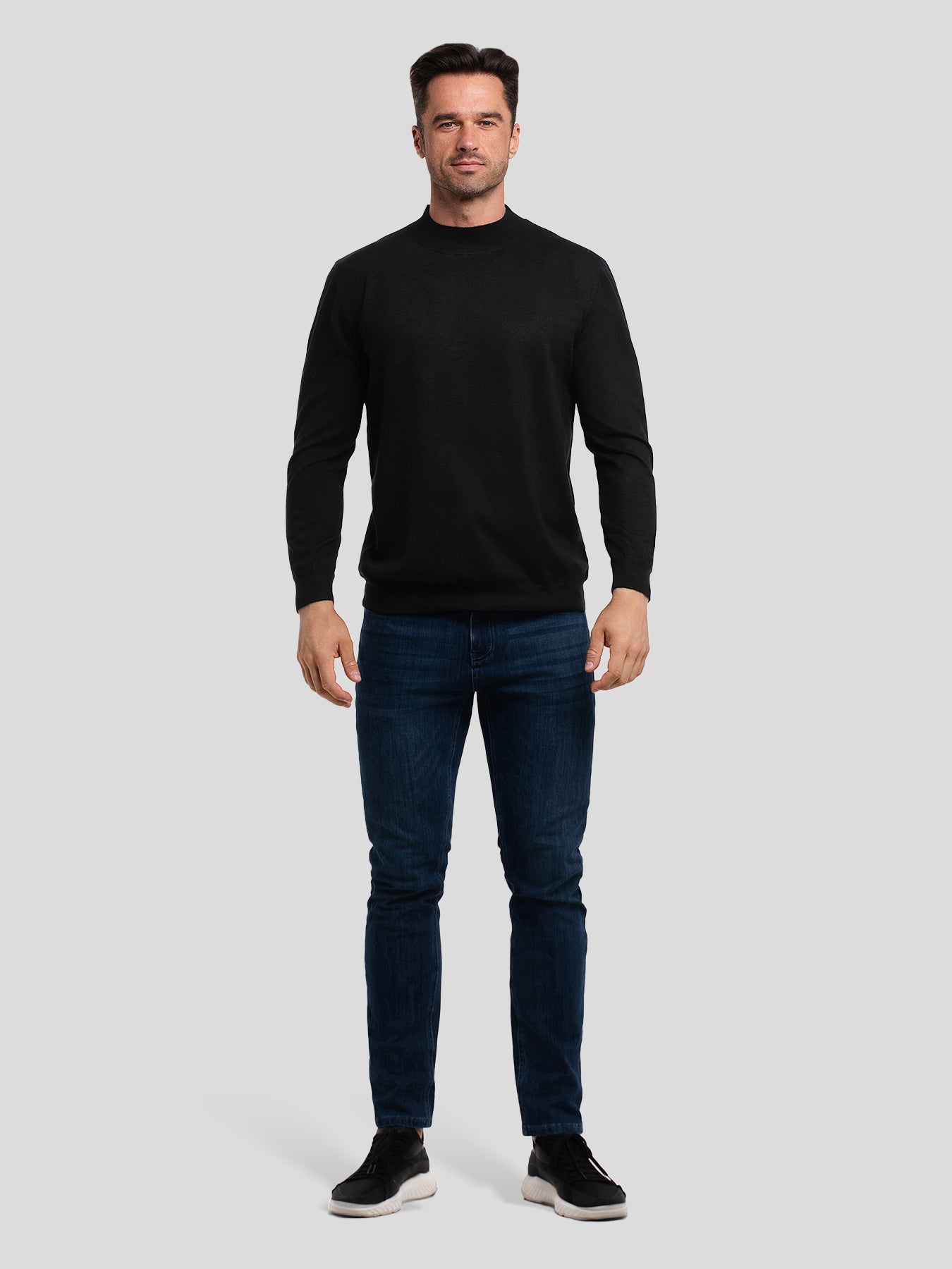 GentleKnit Mock Neck Sweater