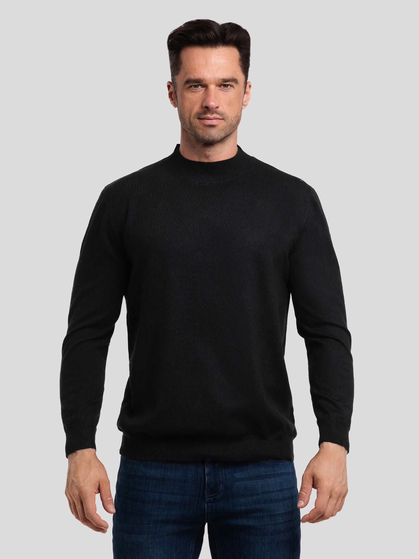 GentleKnit Mock Neck Sweater