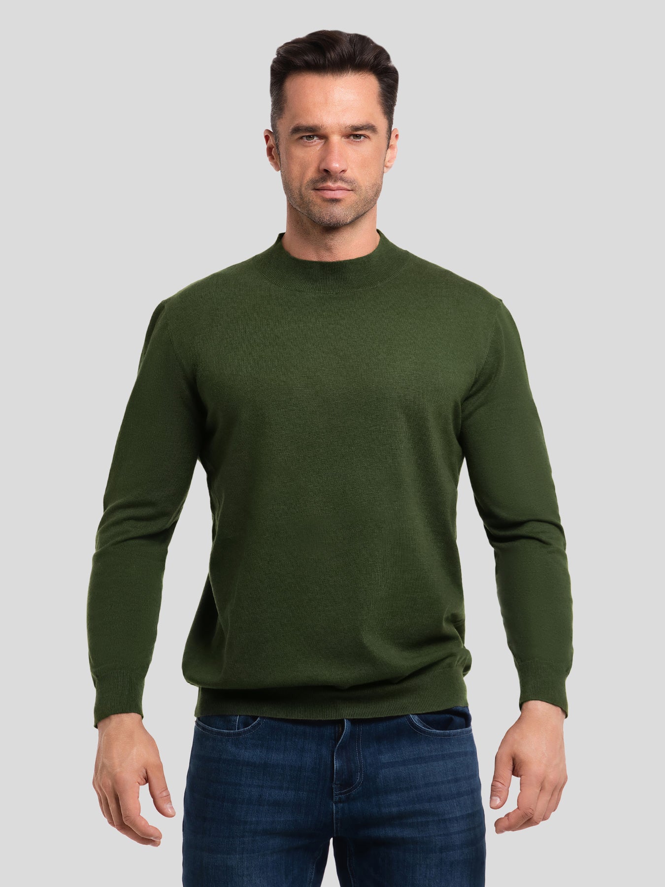 GentleKnit Mock Neck Sweater