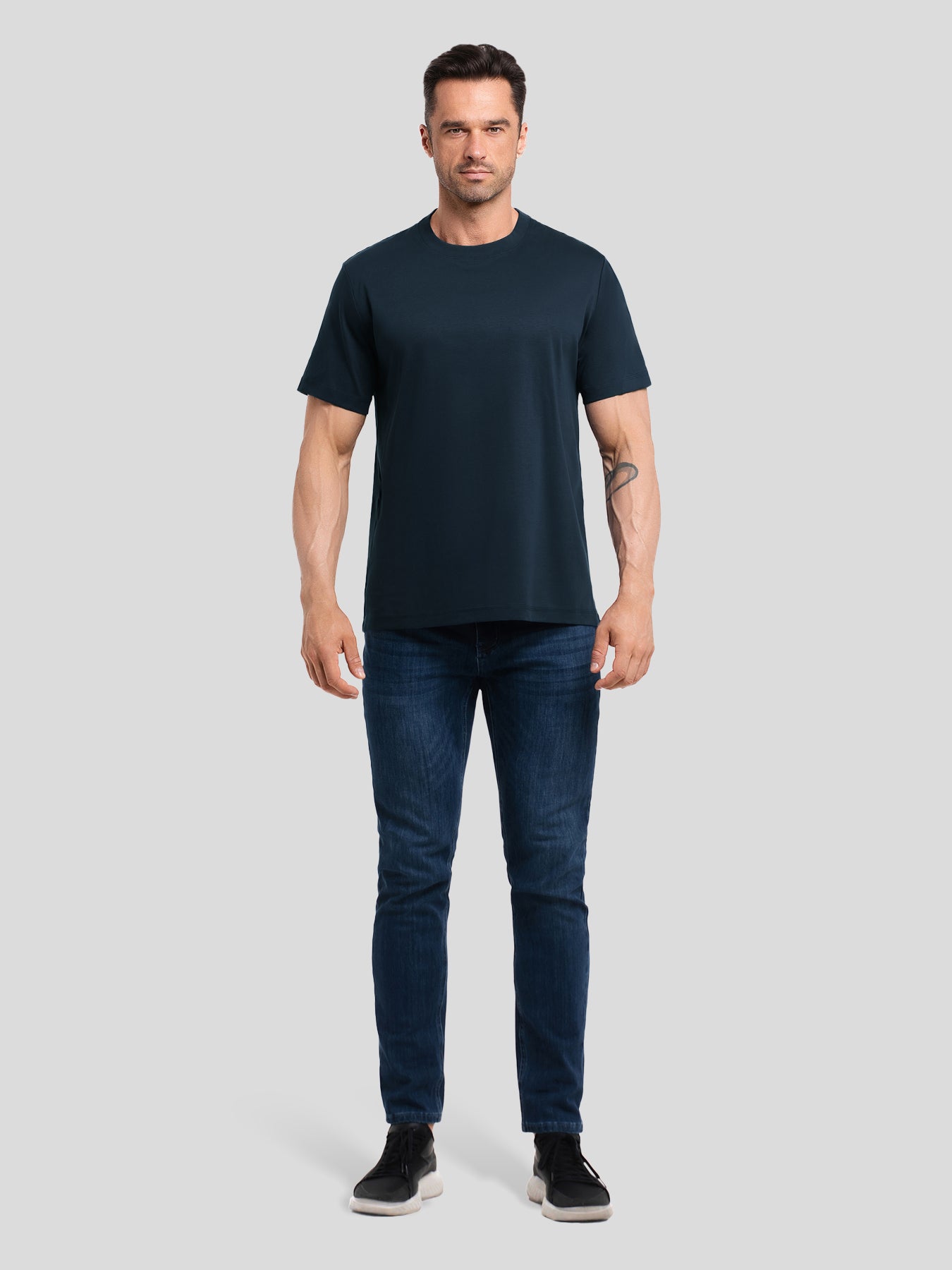 CloudWear 2.0 Split-Hem Short Sleeve Tee: Slim Fit