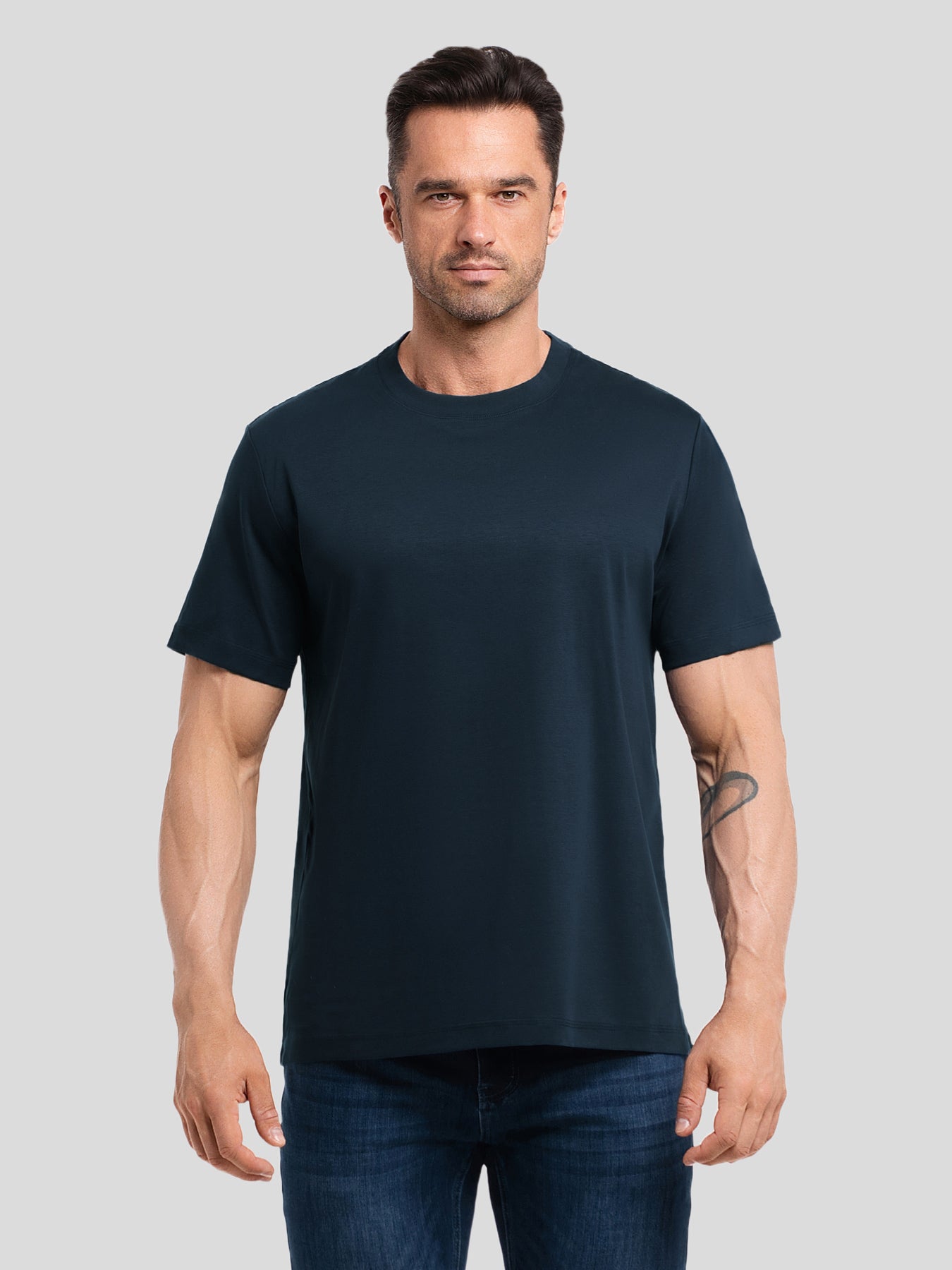 CloudWear 2.0 Split-Hem Short Sleeve Tee: Slim Fit